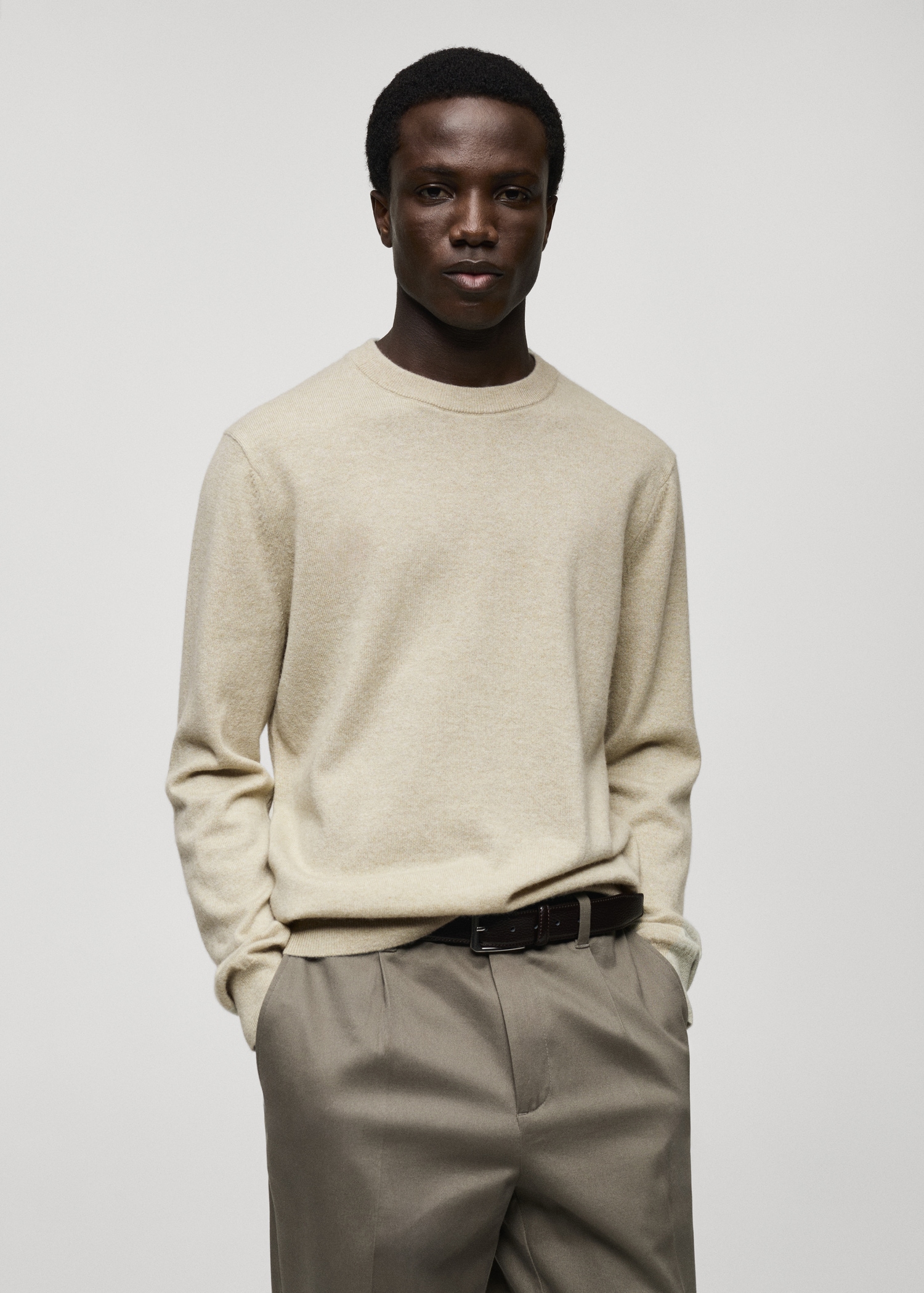 Cashmere Crew Neck Pullover Herren Crew Neck Kaschmir Pullover