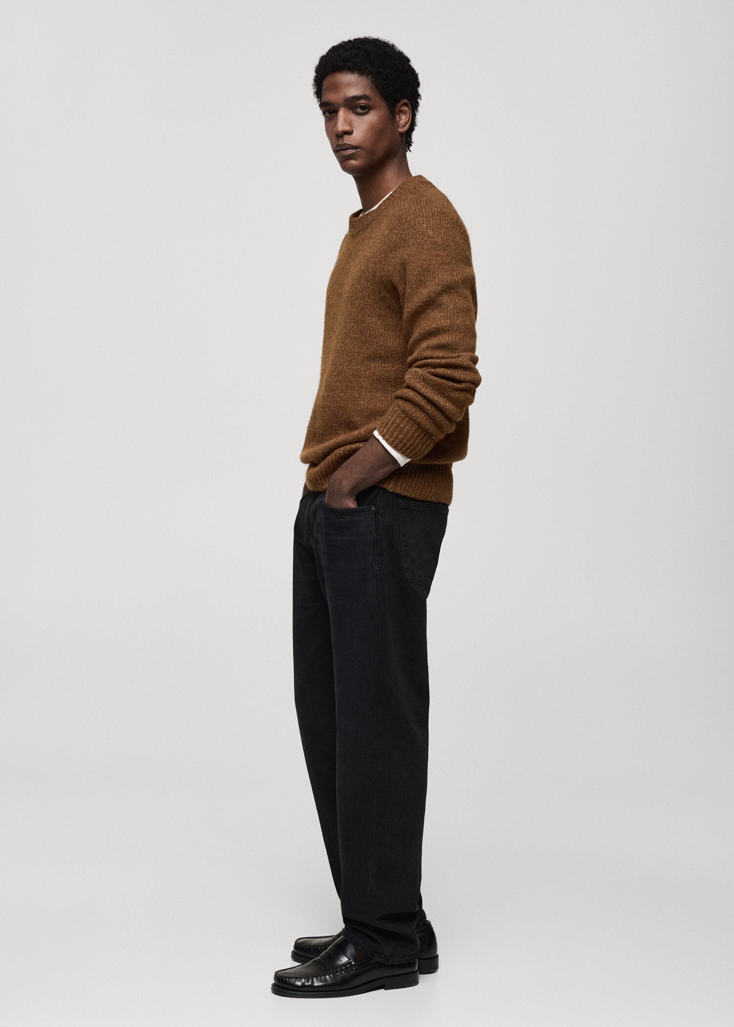 Wool and cotton-blend knitted sweater - Details of the article 2