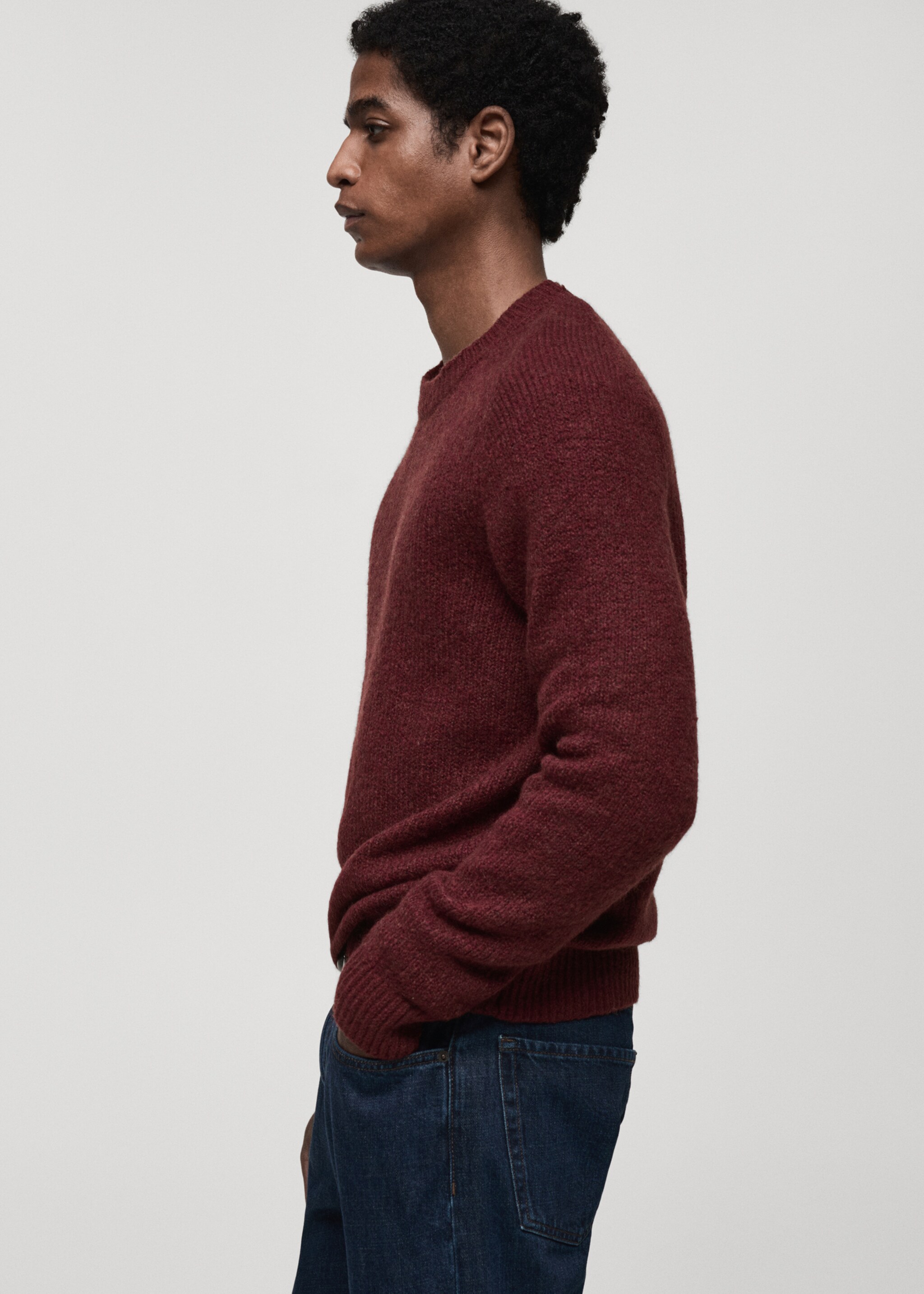 Wool and cotton-blend knitted sweater - Details of the article 2
