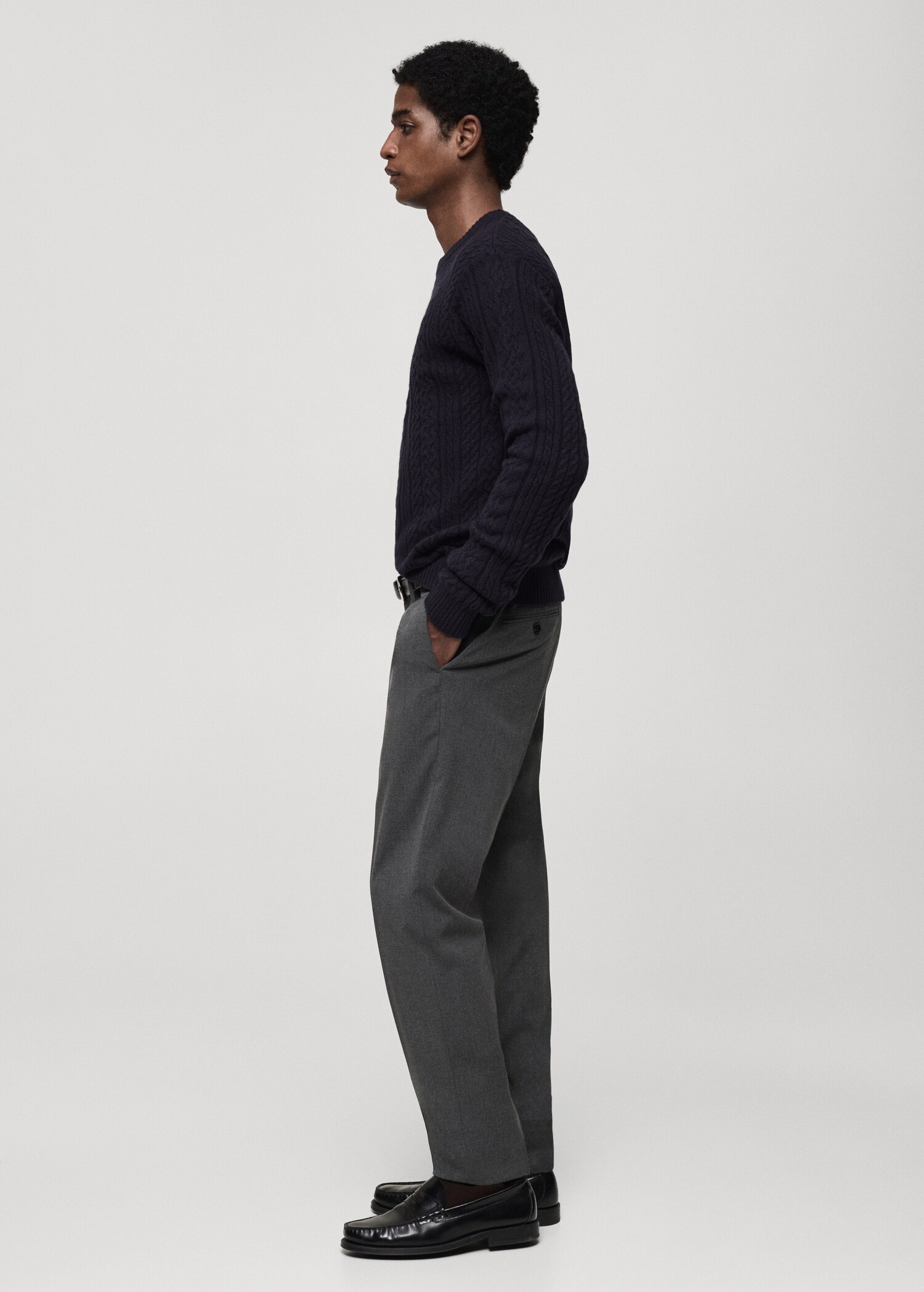 Braided knitted sweater - Details of the article 2