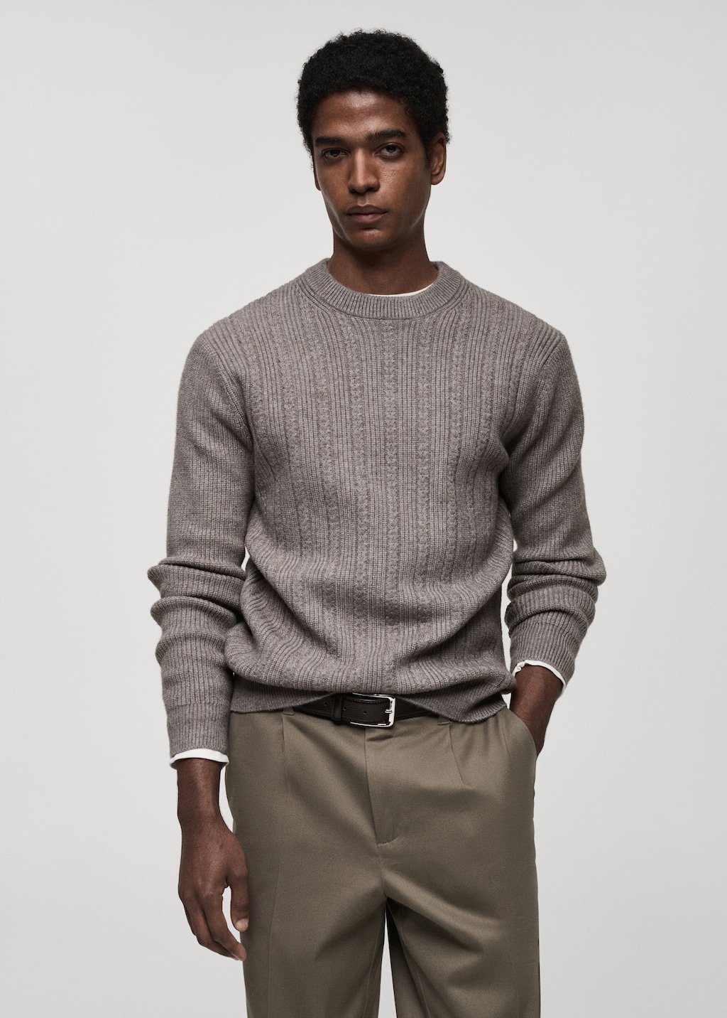 Combined knitted sweater - Men | MANGO USA Combined knitted sweater - Men | MANGO USA