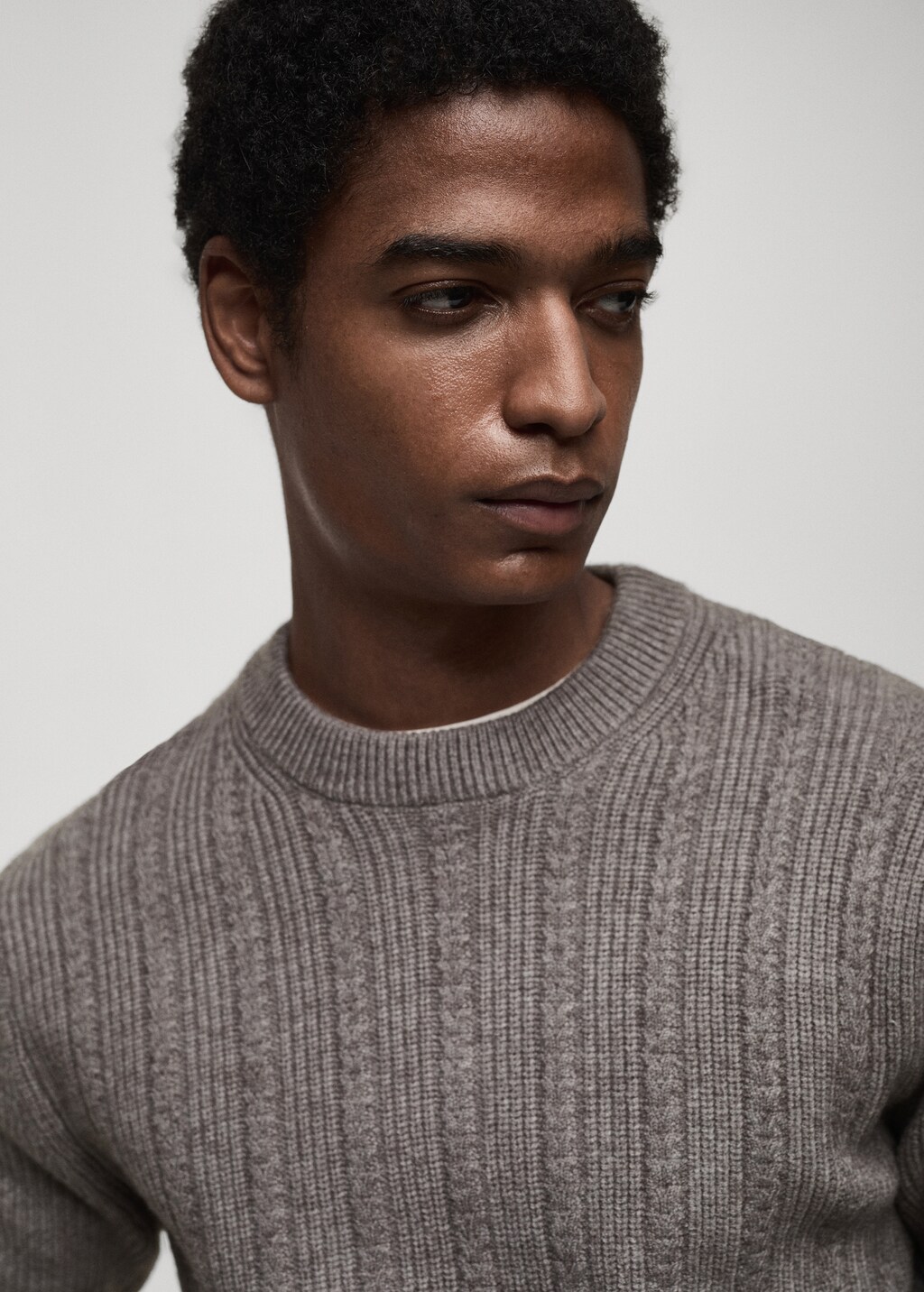 Combined knitted sweater - Men | MANGO USA