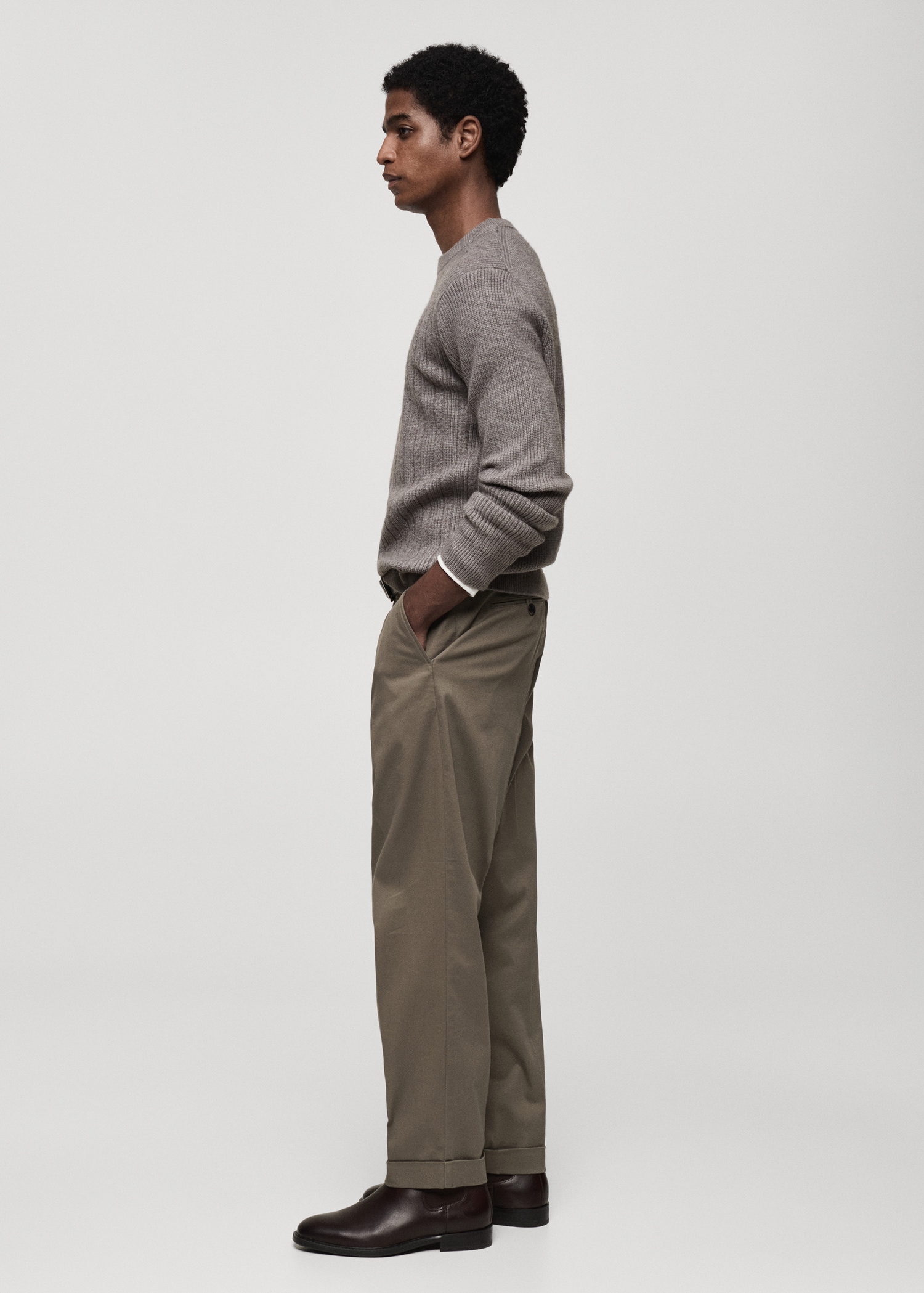 Shirt Gray Sweater Khaki Pants Legend Sweater Shirt Fossil Grey