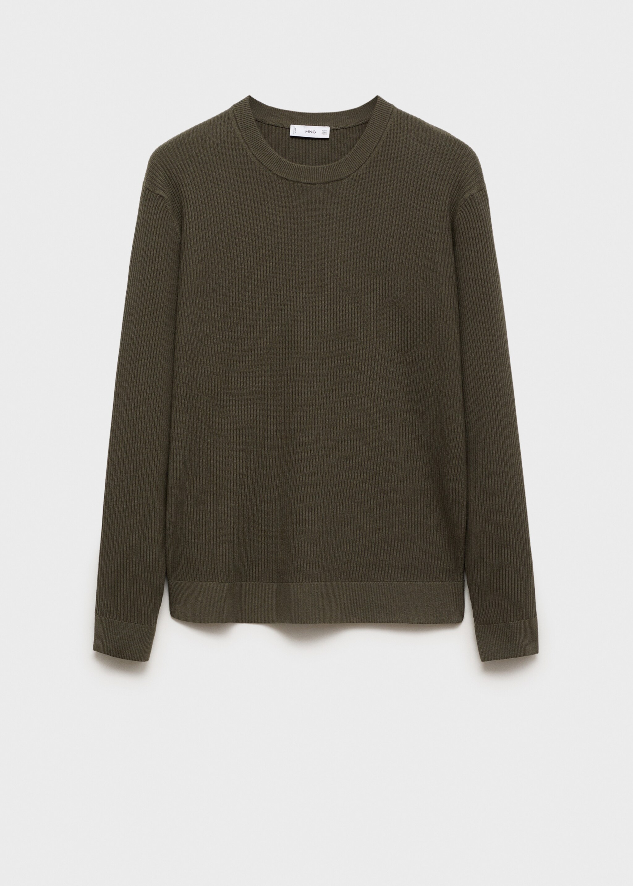 Pull coton maille fine côtelée - Article sans modèle