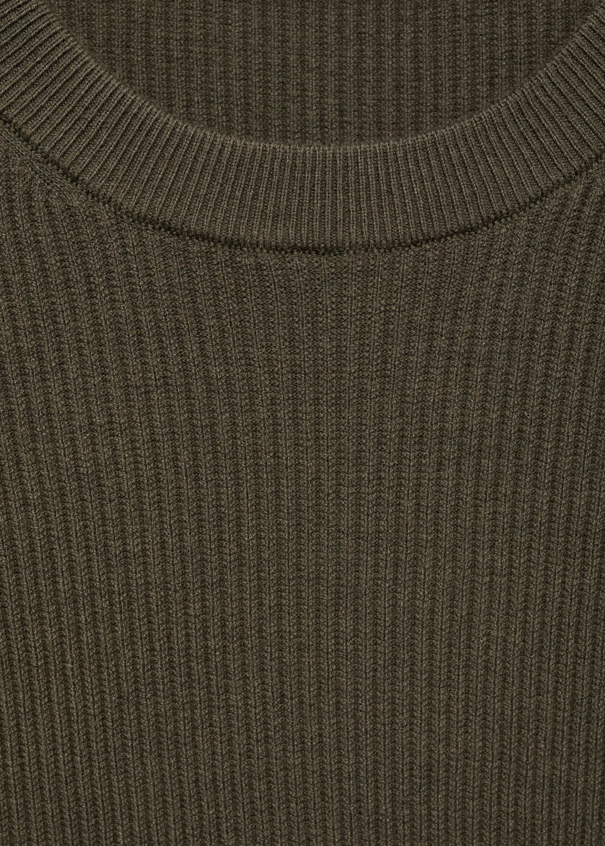 Pull coton maille fine côtelée - Détail de l'article 8
