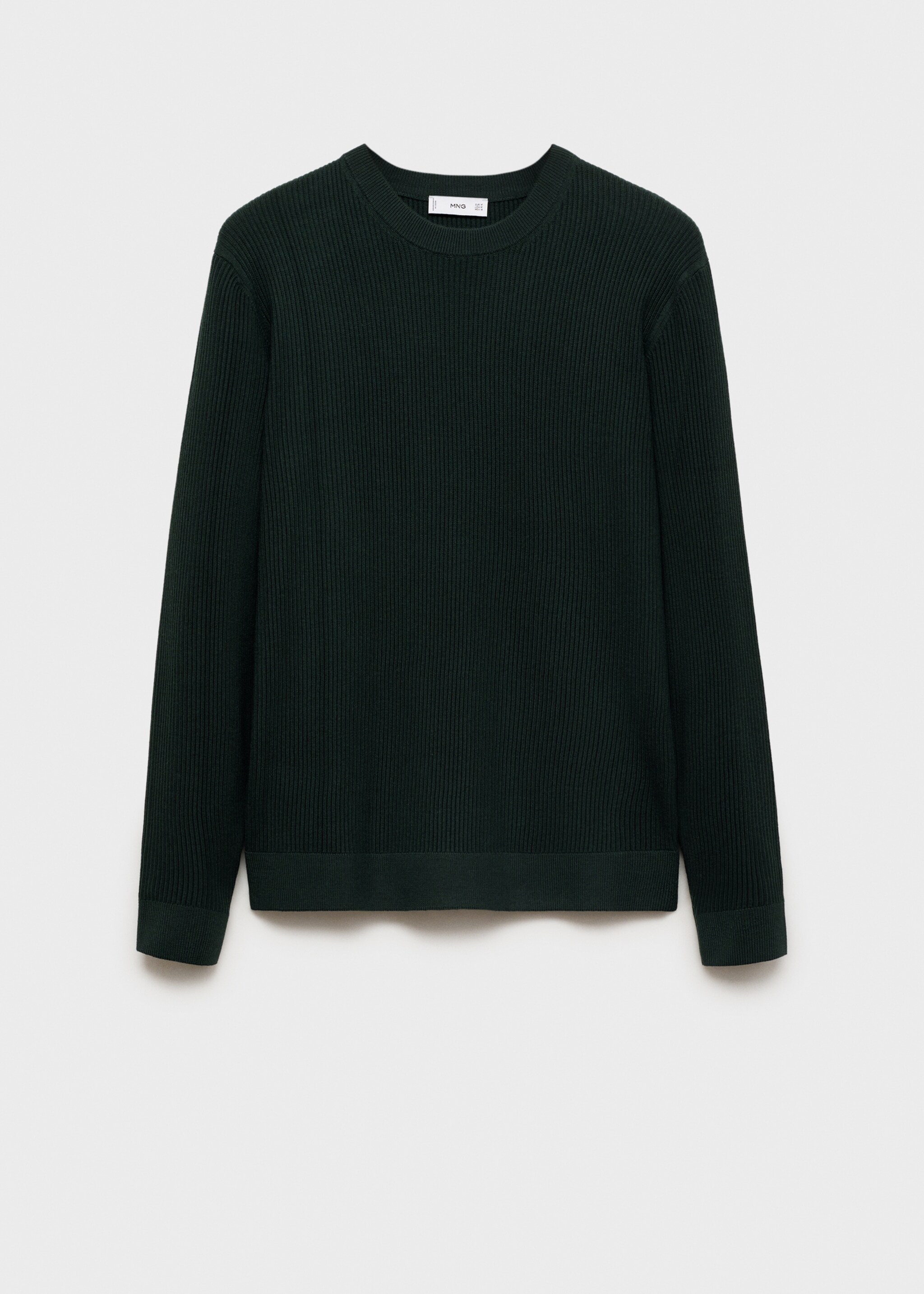 Fine rib-knit cotton sweater - Article without model