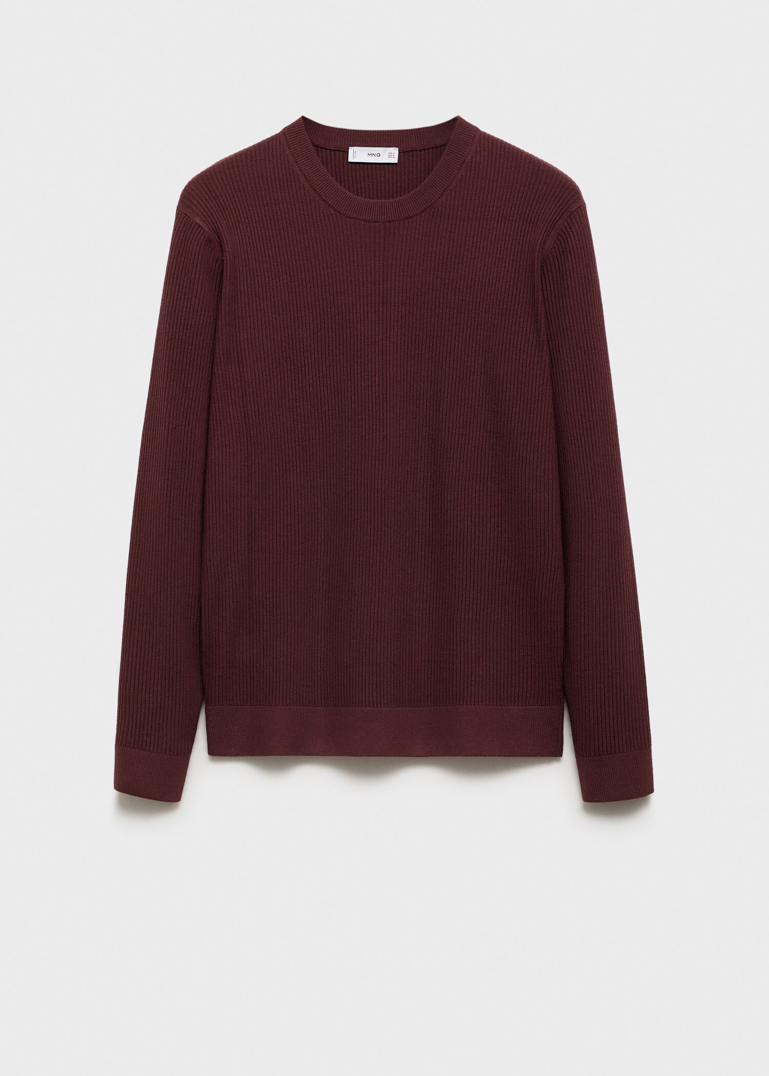 Fine rib-knit cotton sweater - Article without model