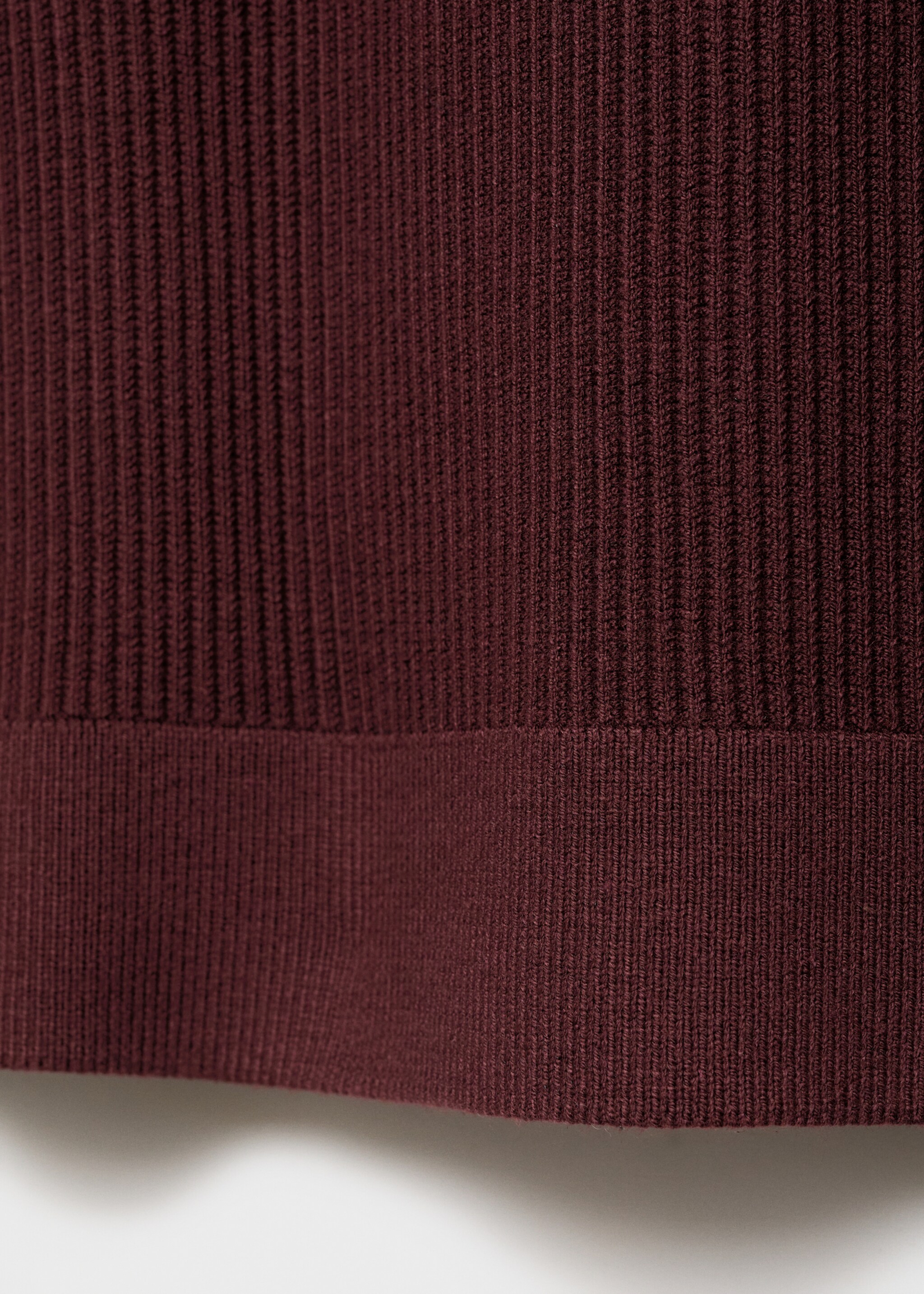 Fine ribbed knit cotton sweater - Details of the article 0