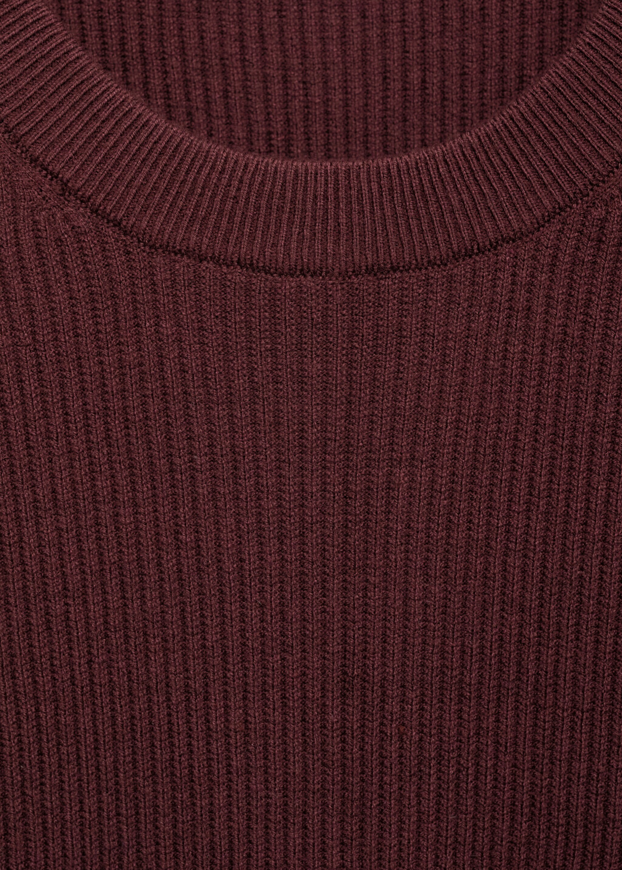 Fine rib-knit cotton sweater - Details of the article 8