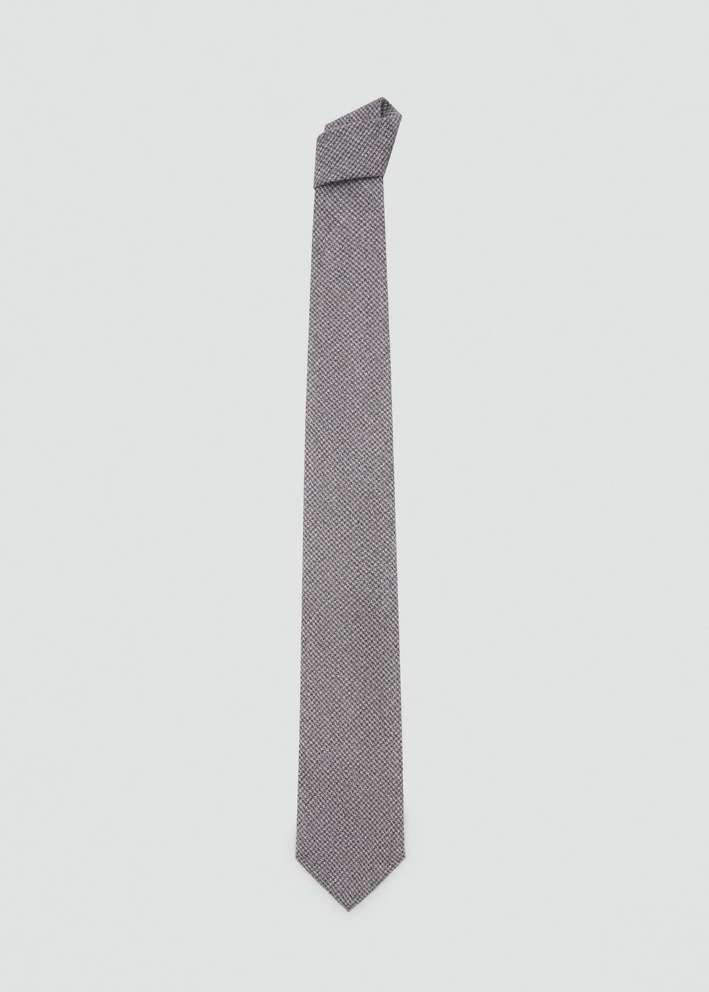 Structured wool tie - Men | MANGO USA