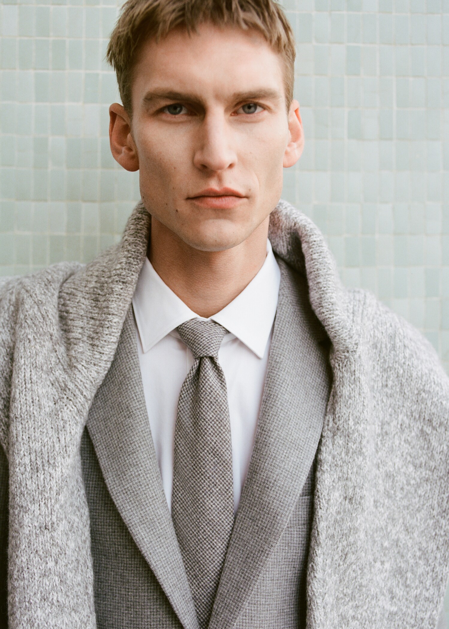Structured wool tie - Details of the article 3