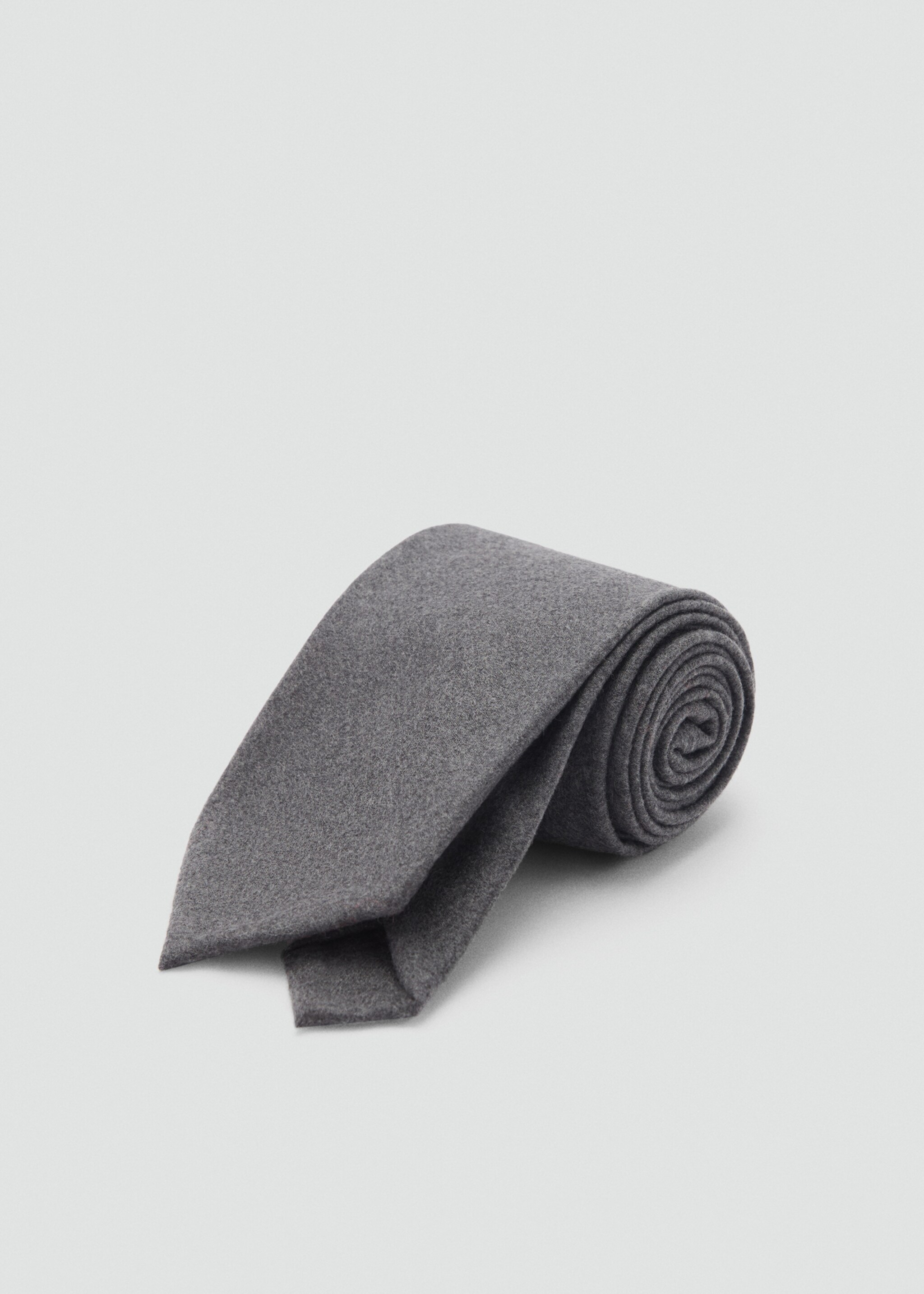Cravate unie 100 % laine - Plan moyen