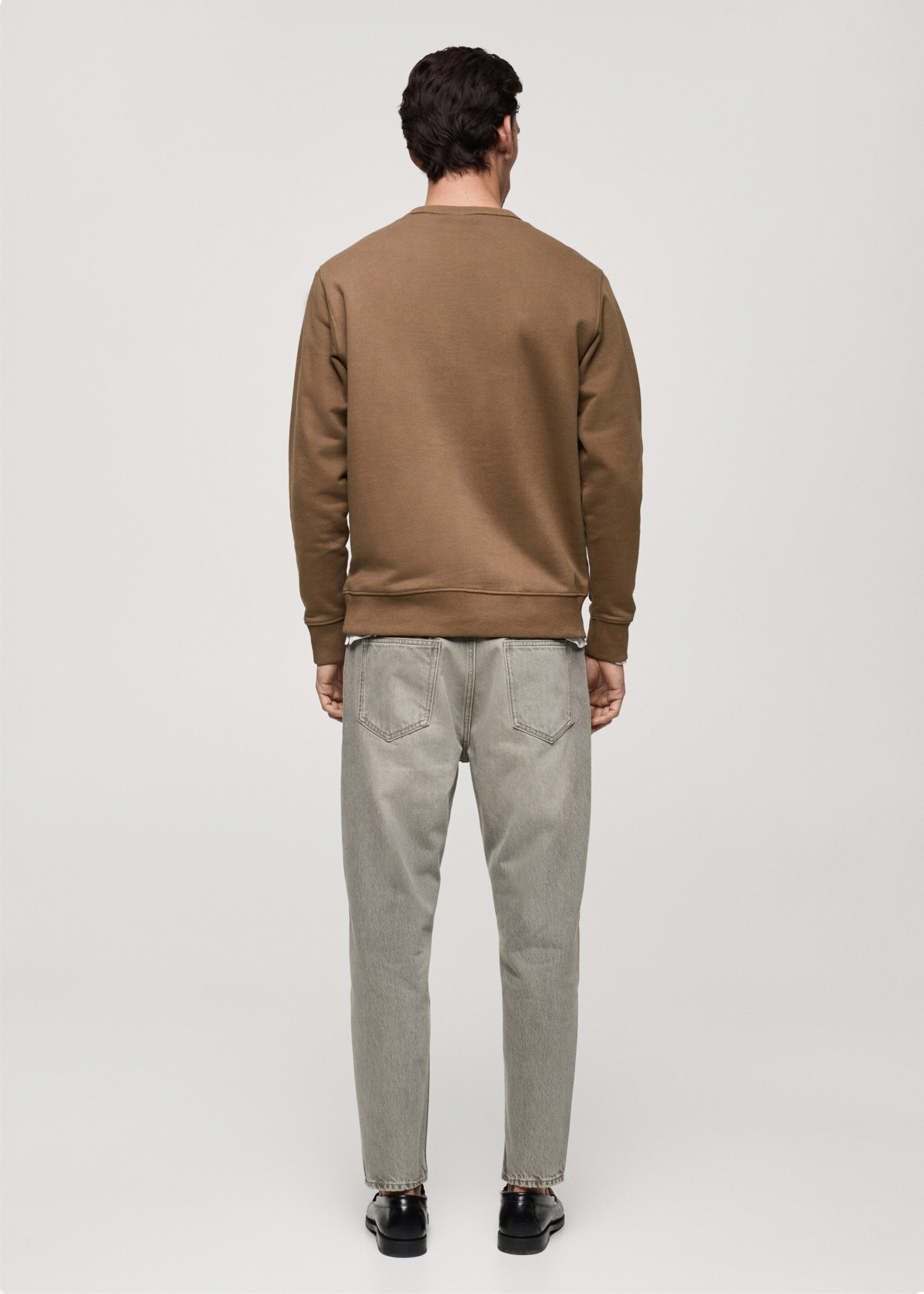 Regular-fit cotton sweatshirt - Reverse of the article