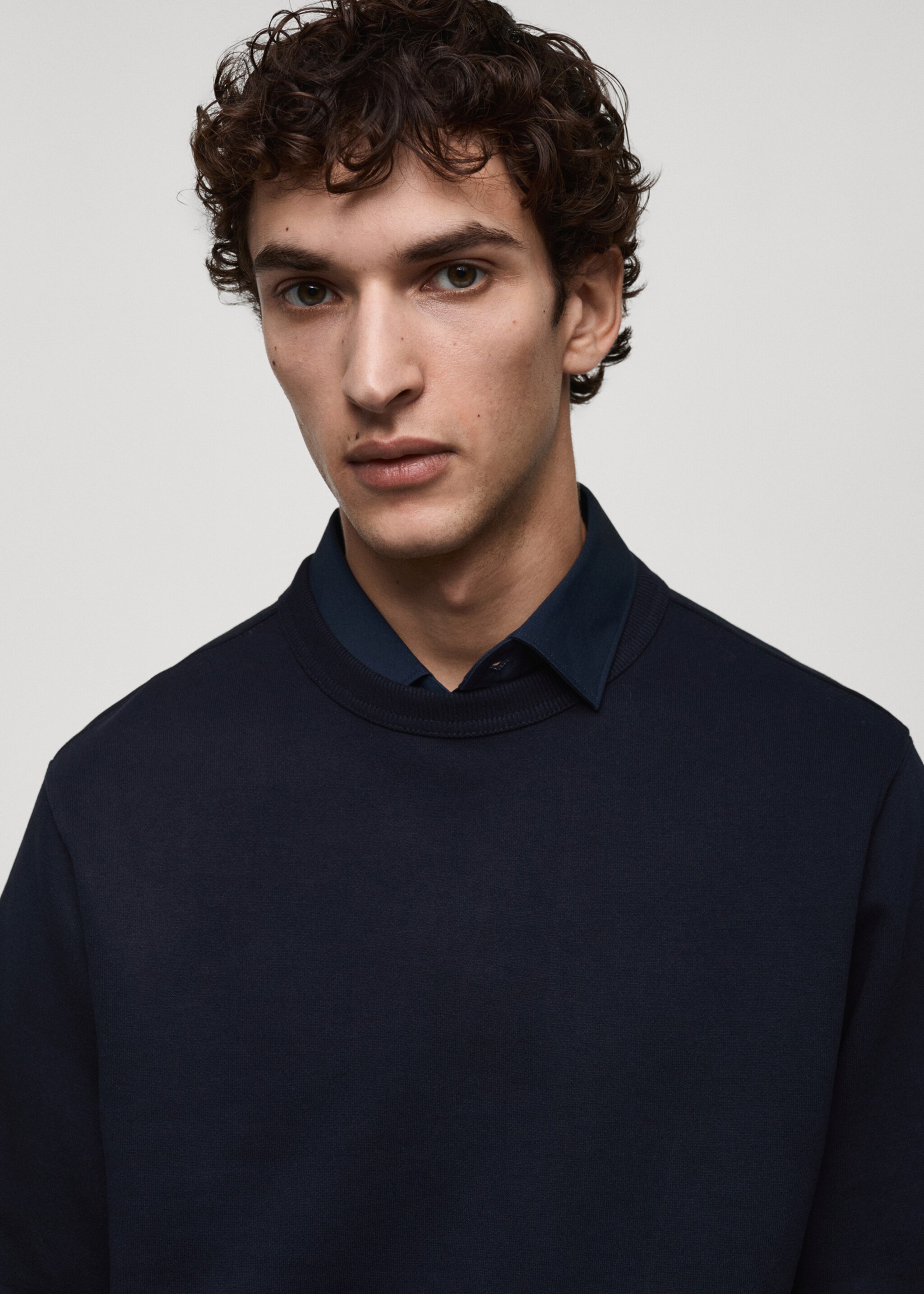 Regular-fit cotton sweatshirt - Details of the article 1
