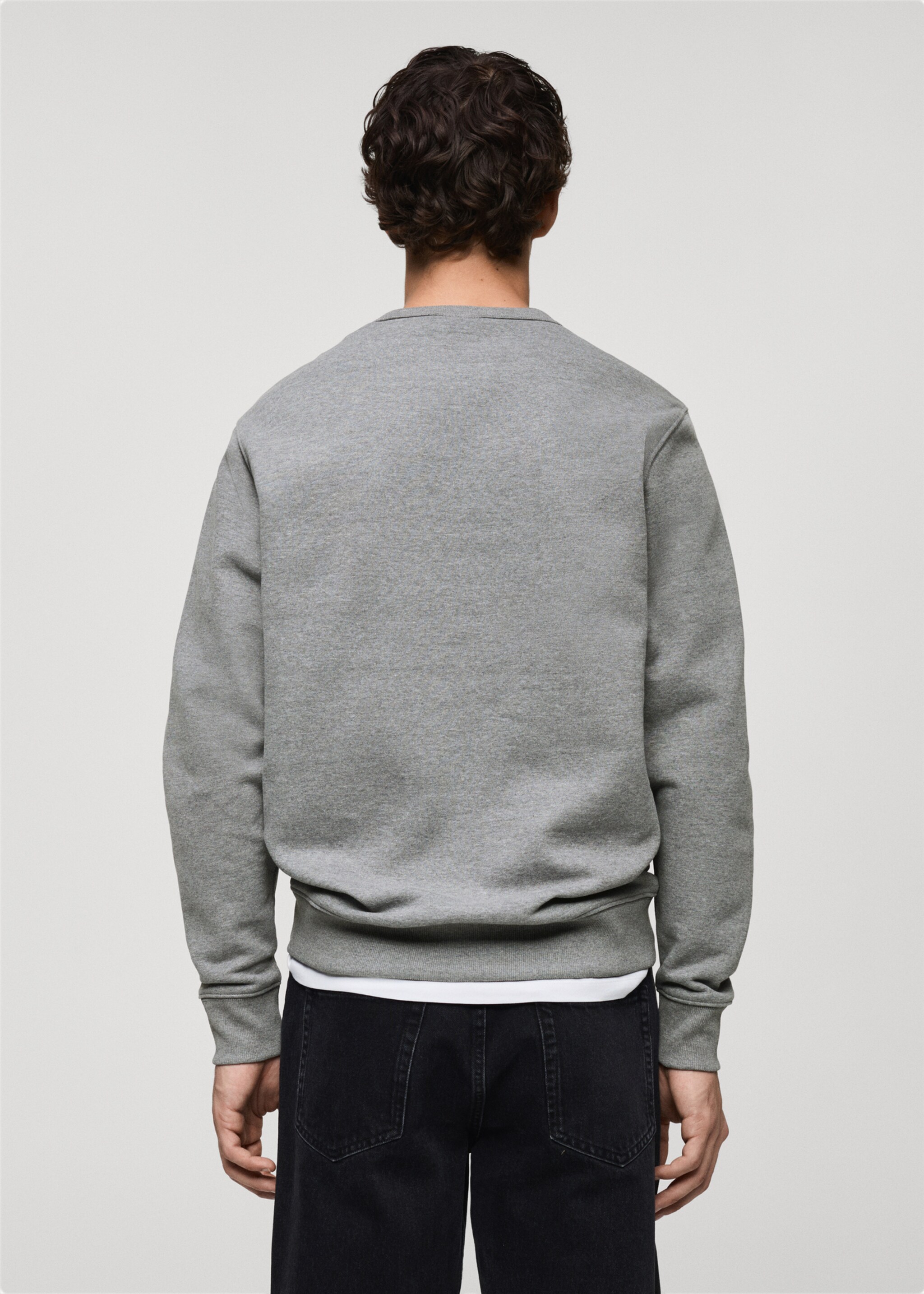 Regular-fit cotton sweatshirt - Reverse of the article