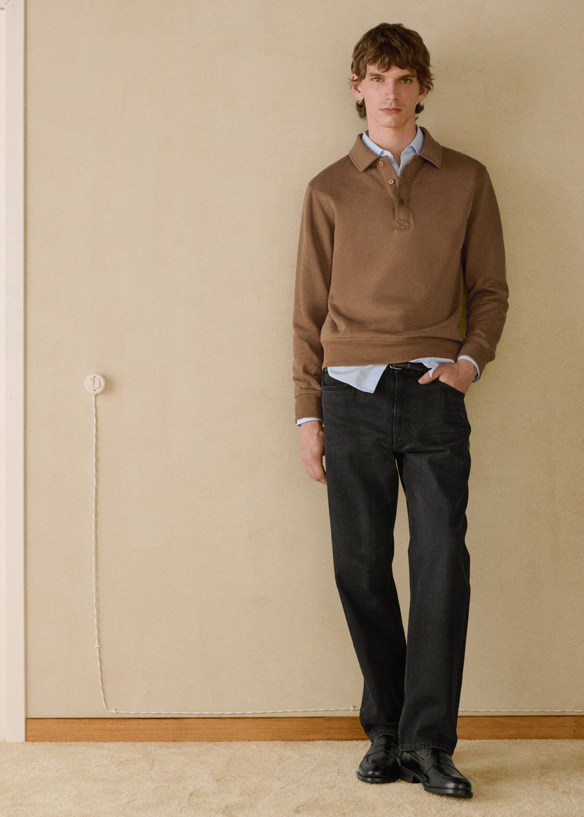 Schwarze Straight-Fit-Jeans Moby - Detail des Artikels 5