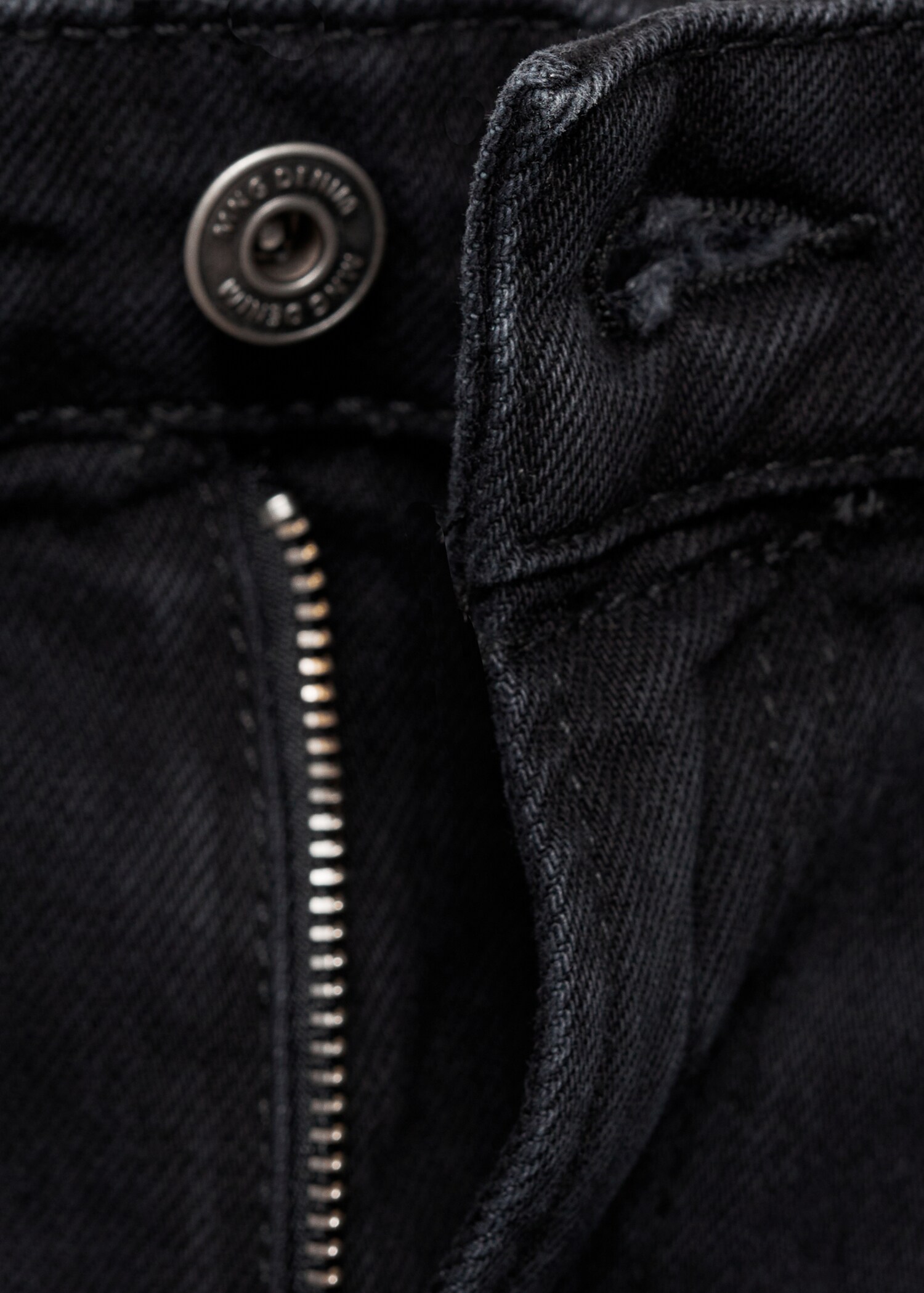 Schwarze Straight-Fit-Jeans Moby - Detail des Artikels 8