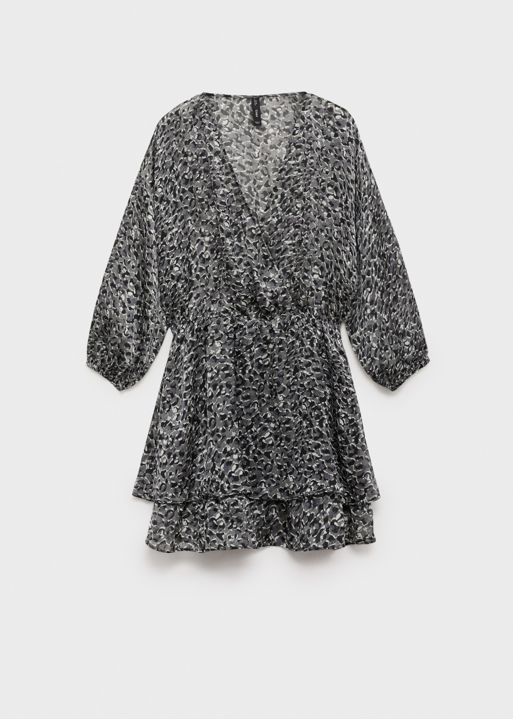 Animal-print ruffled dress - Article without model