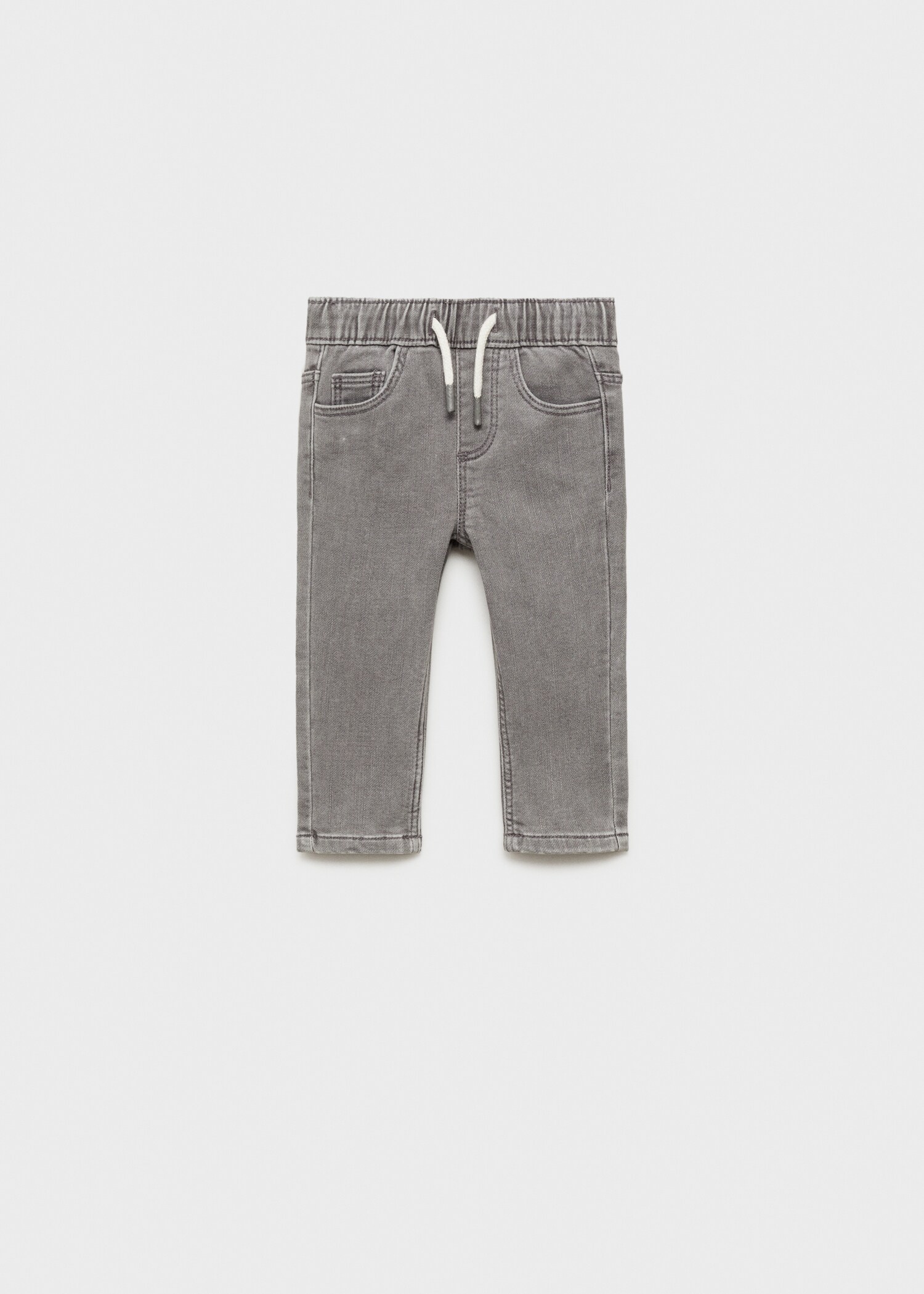 Lace drawstring waist jeans - Article without model