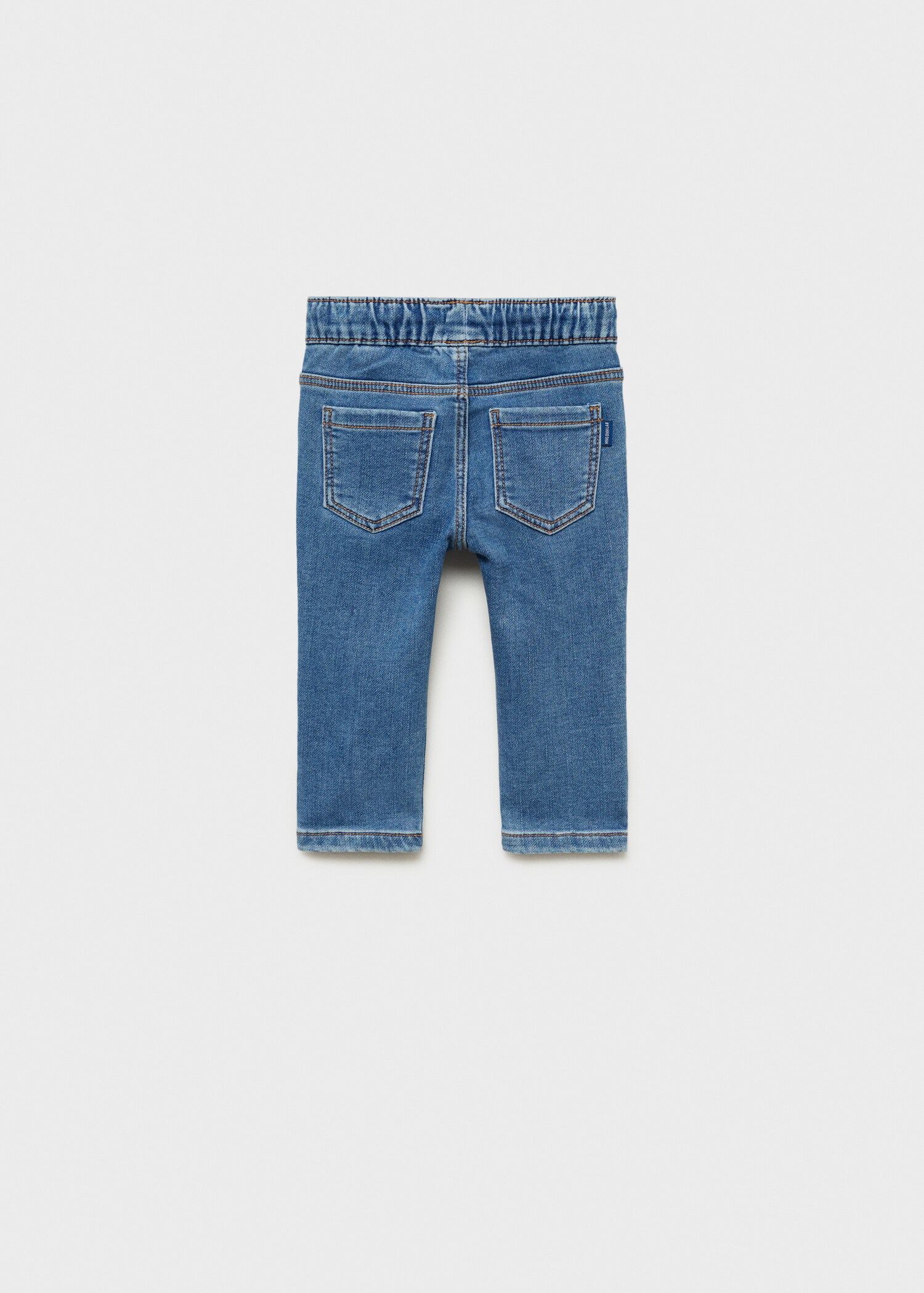 Lace drawstring waist jeans - Reverse of the article