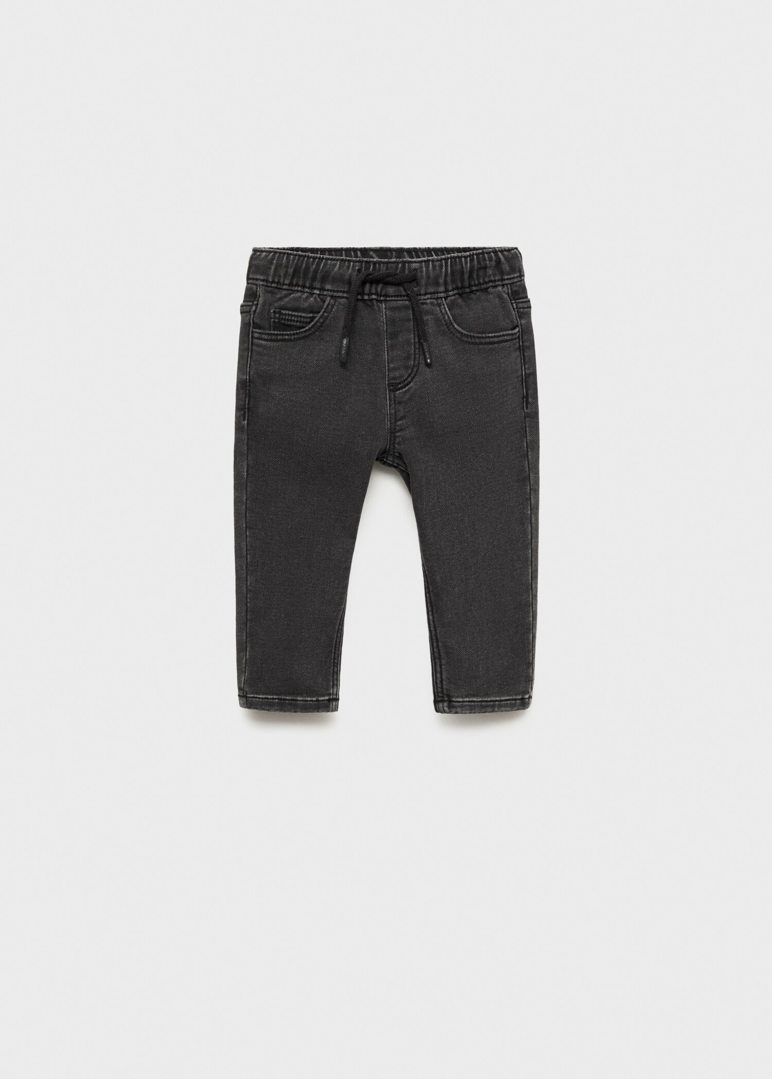 Lace drawstring waist jeans - Article without model