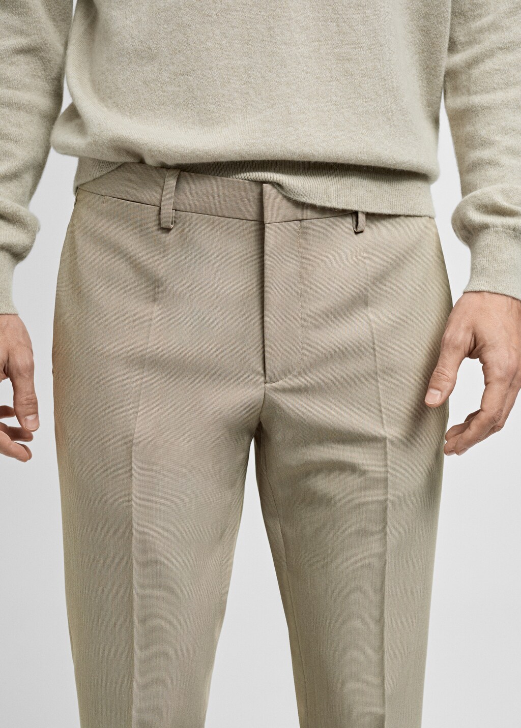 Stretch fabric super slim-fit suit trousers - Men | MANGO USA