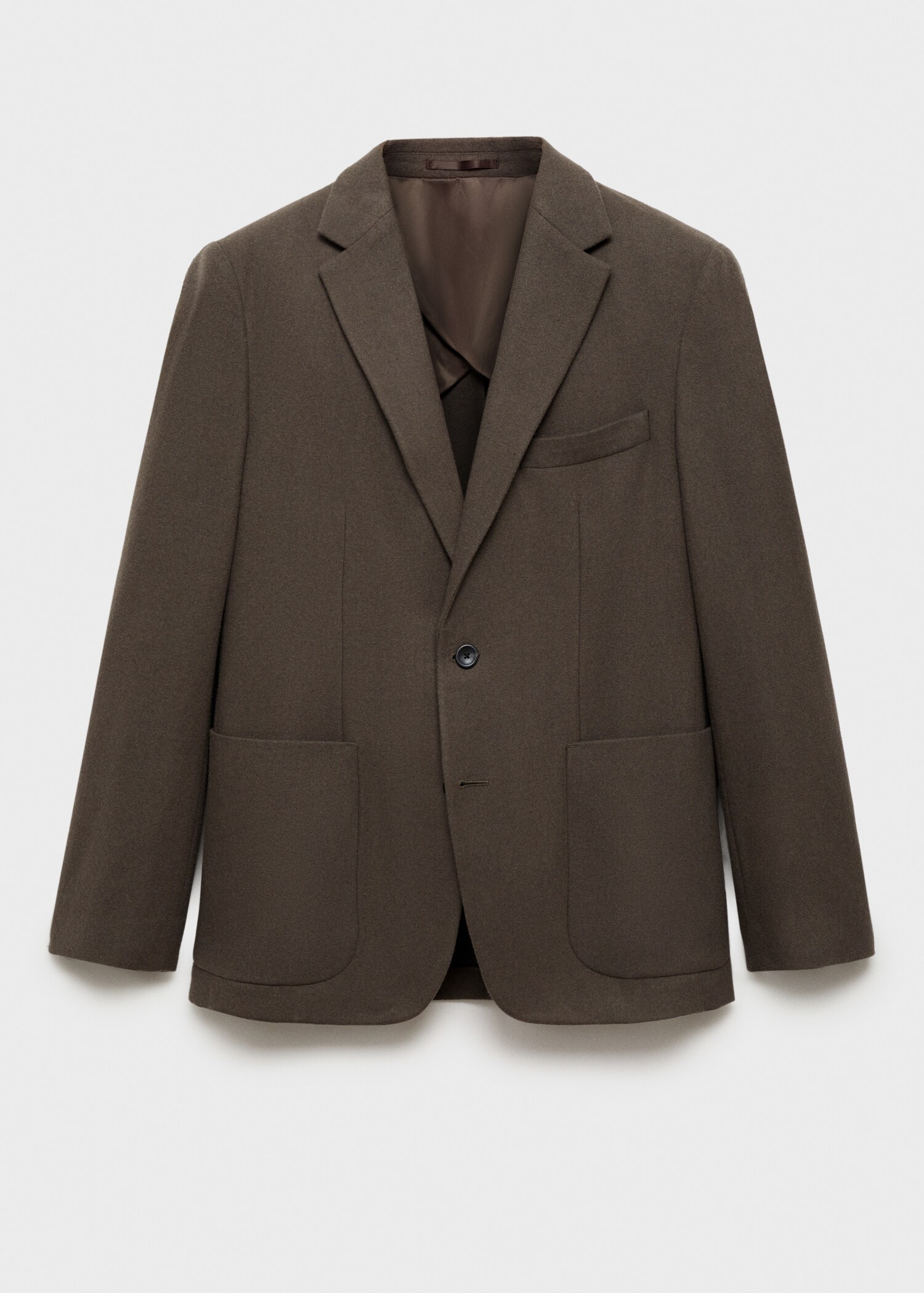 Blazer campuran wol slim fit - Barang tanpa model