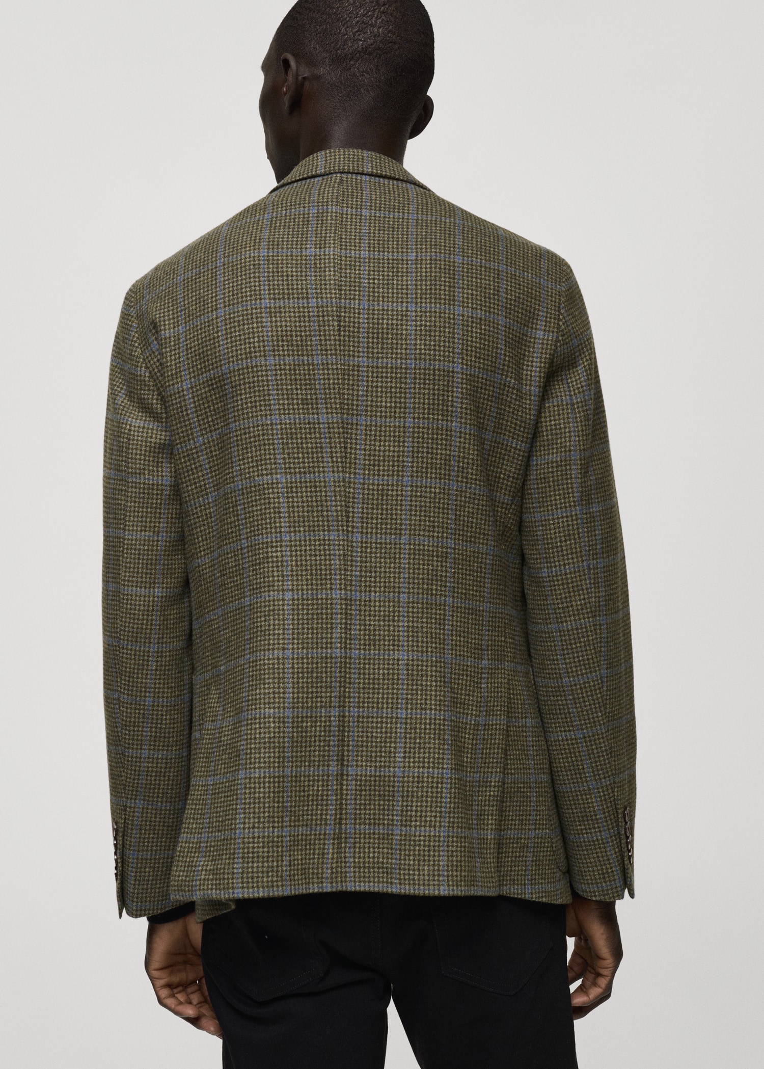 Veste Blazer Homme Blazer Pied De Poule Marron Harris Tweed Veste