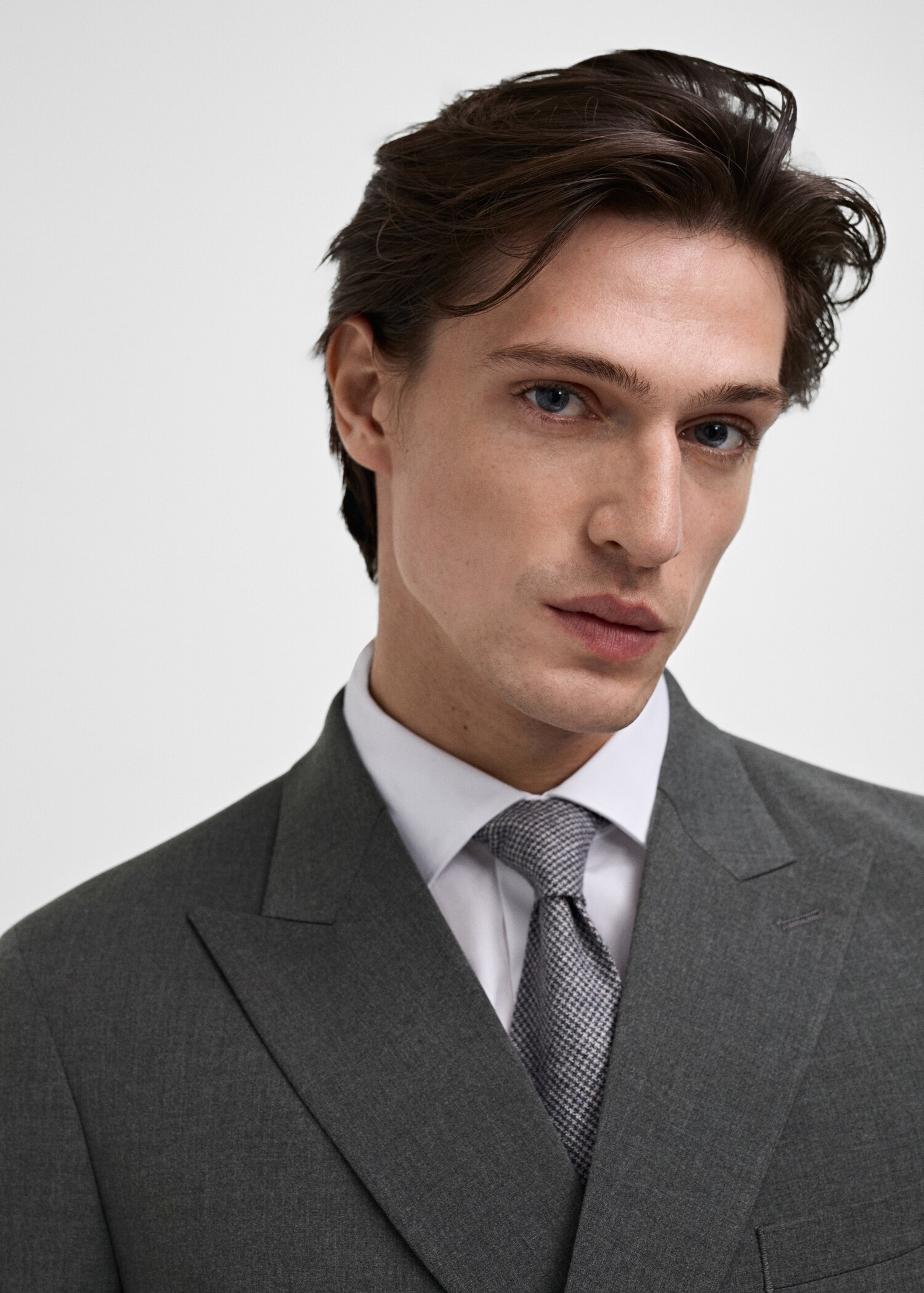 Monaco double-breasted slim-fit suit jacket - Details of the article 1