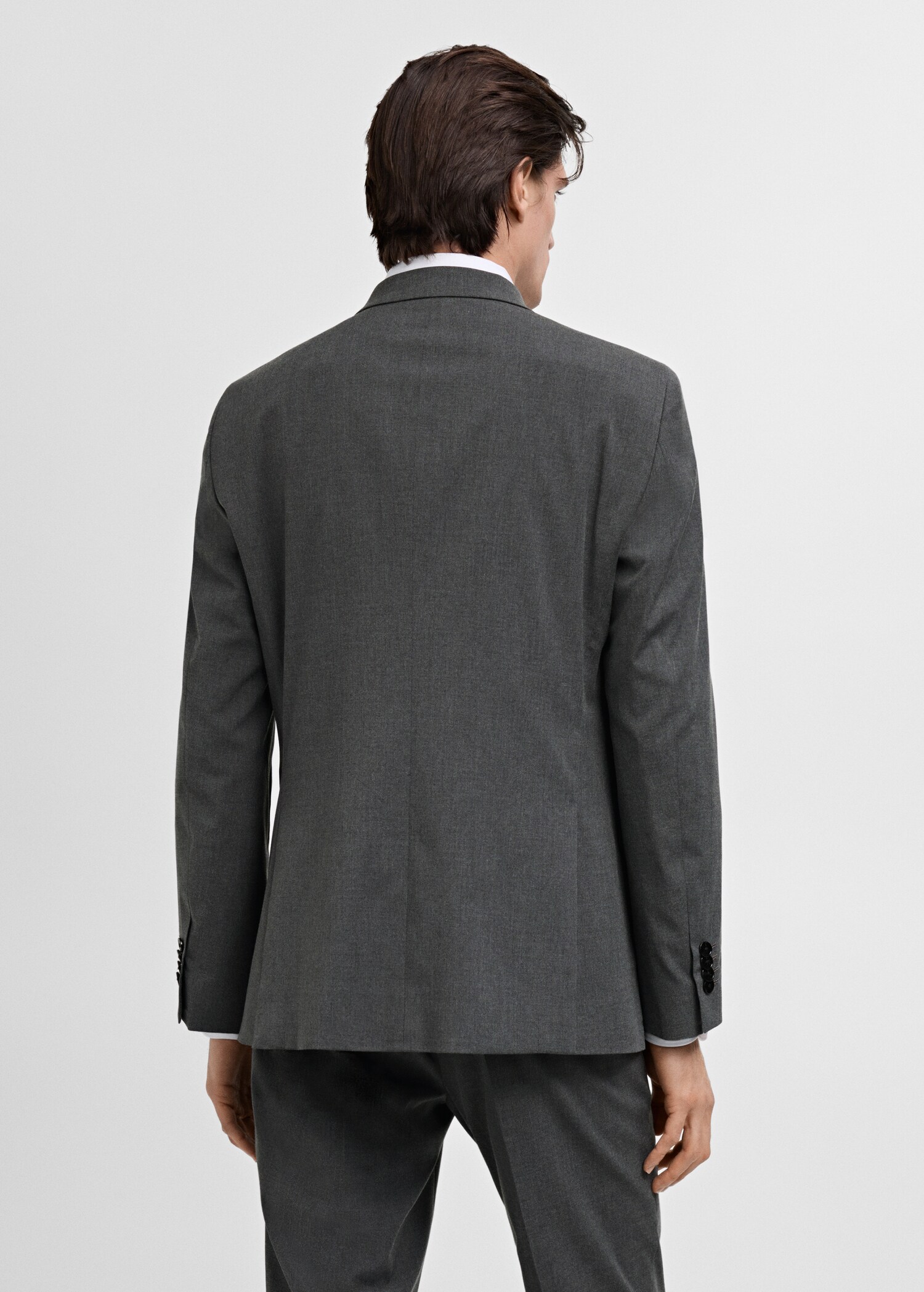 Monaco double-breasted slim-fit suit jacket - Reverse of the article