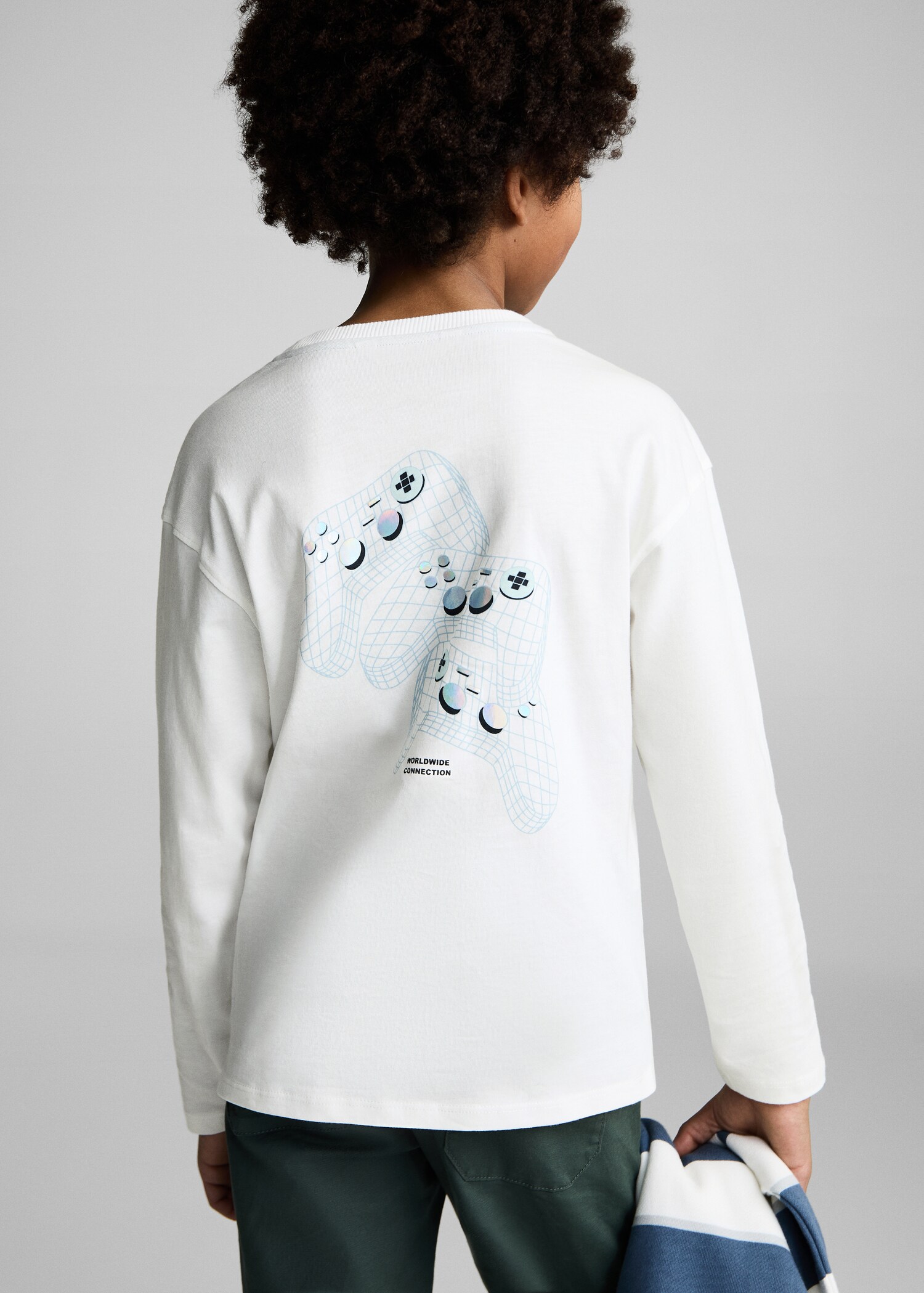T-shirt manches longues imprimé - Plan moyen