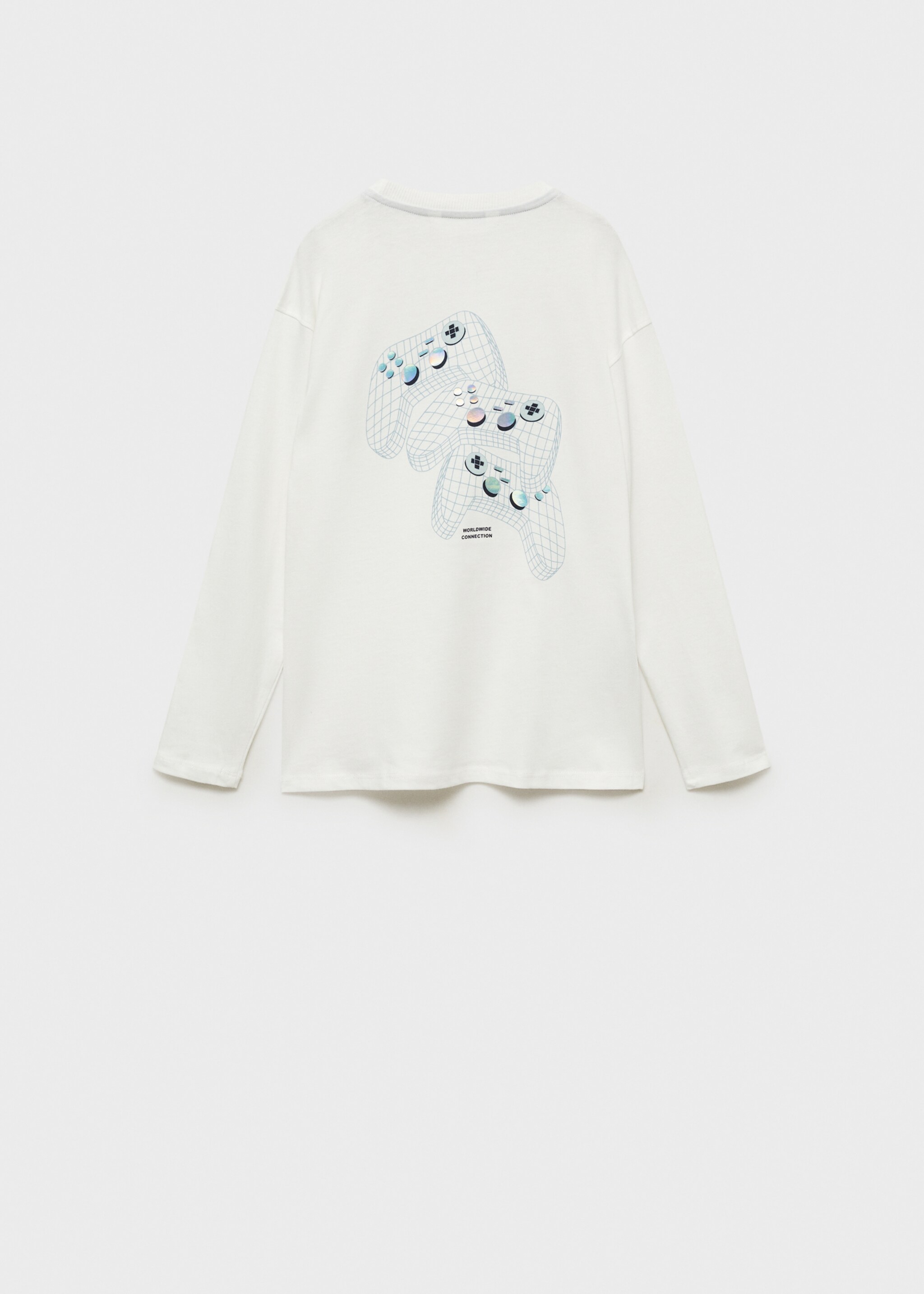 Camiseta manga larga estampada - Reverso del artículo