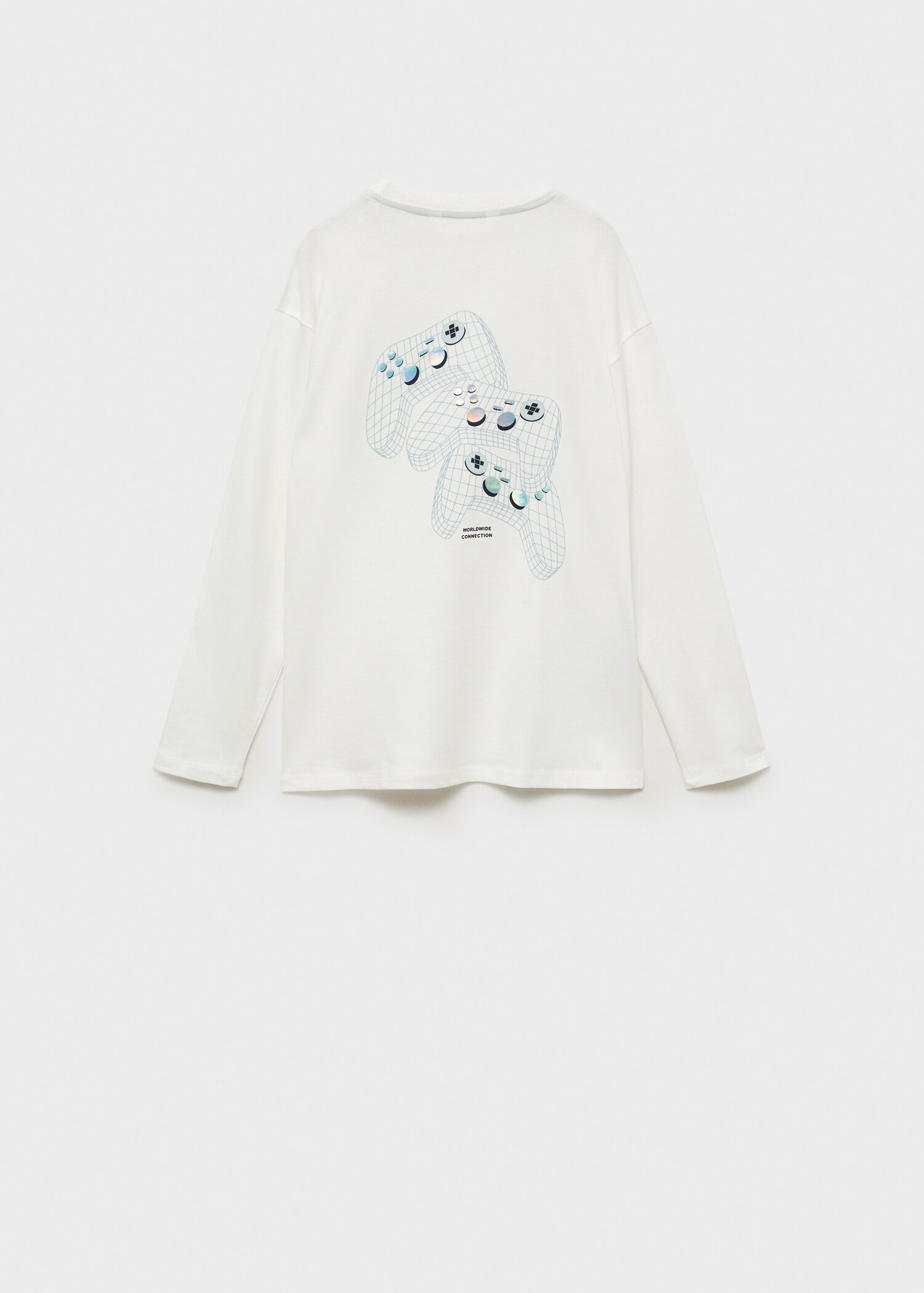 T-shirt manches longues imprimé - Verso de l’article