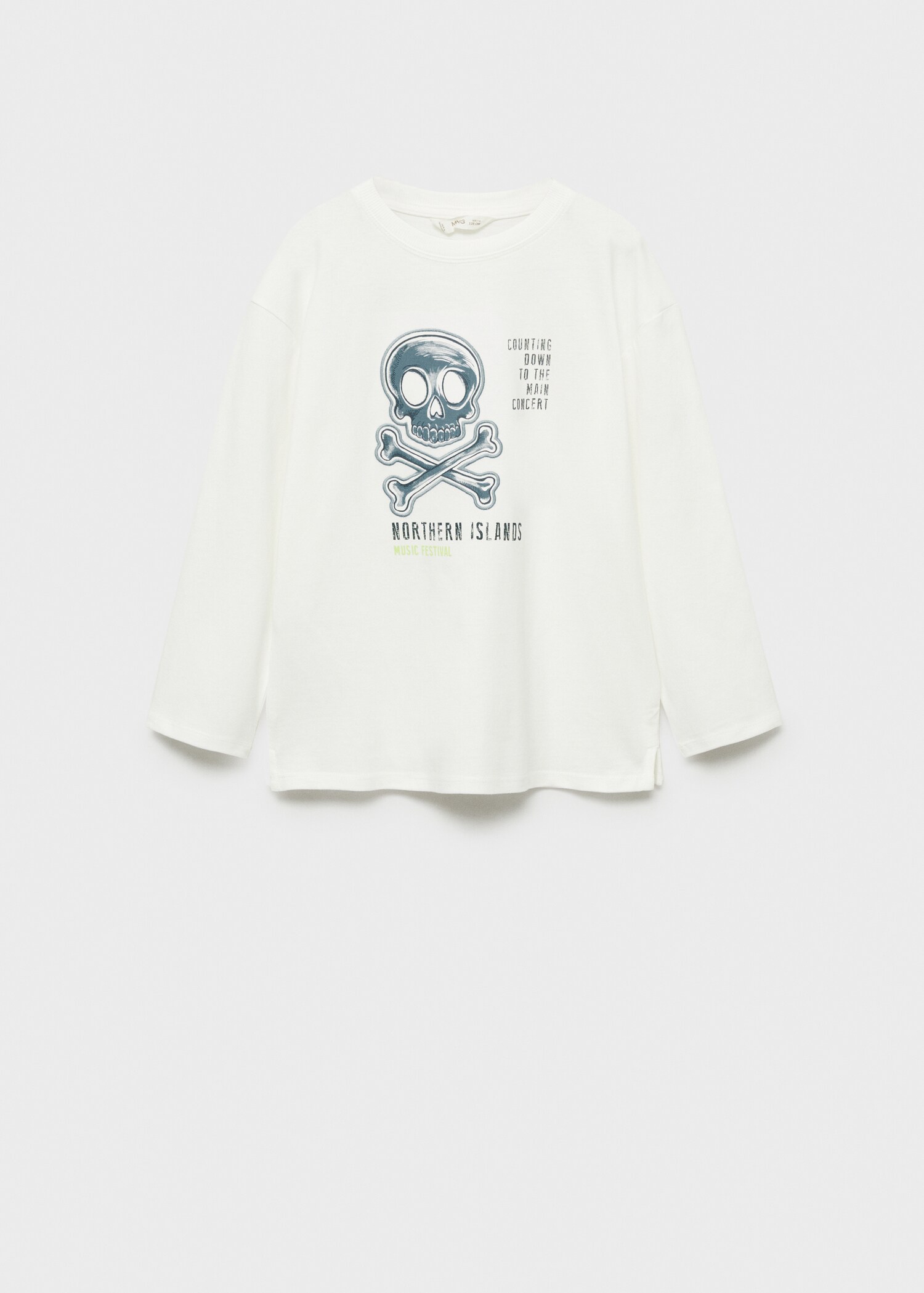 T-shirt tête de mort imprimée - Article sans modèle