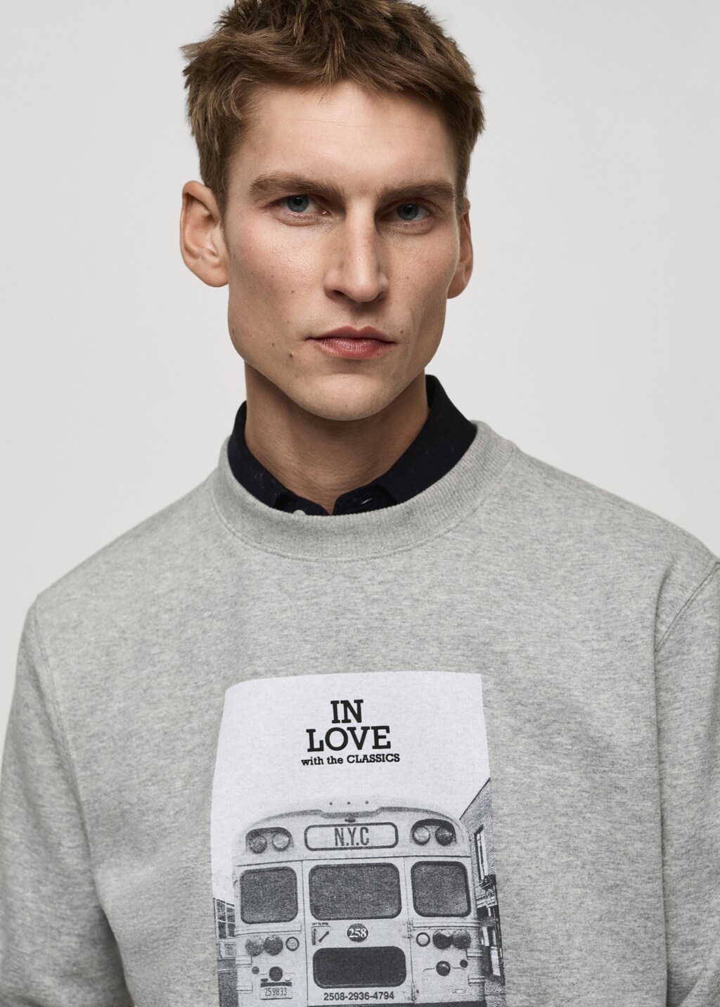 YOKE PRINTED COTTON CREWNECK SWEATER(YK22SS0347S) style