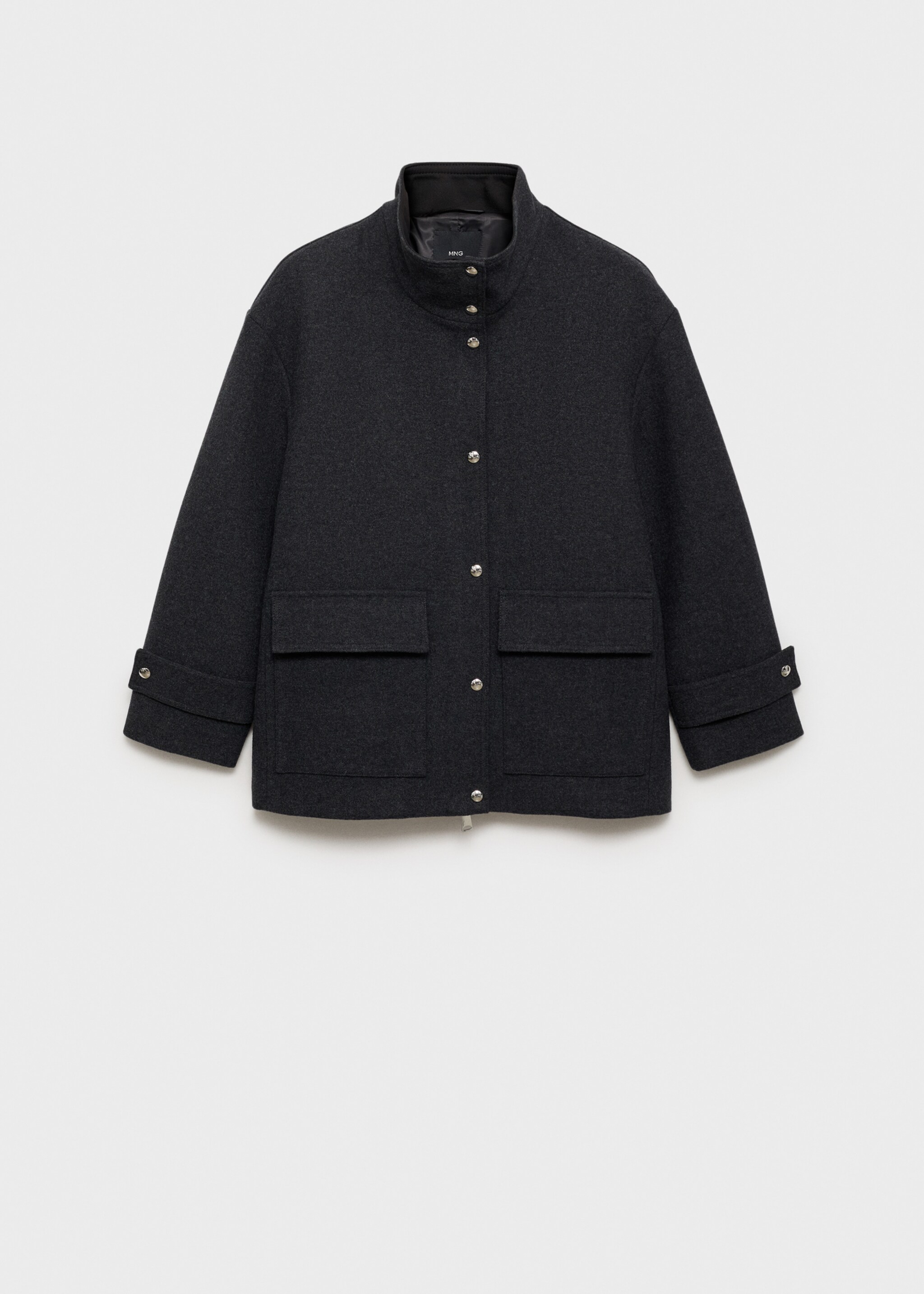 Manteau laine midi col montant - Article sans modèle