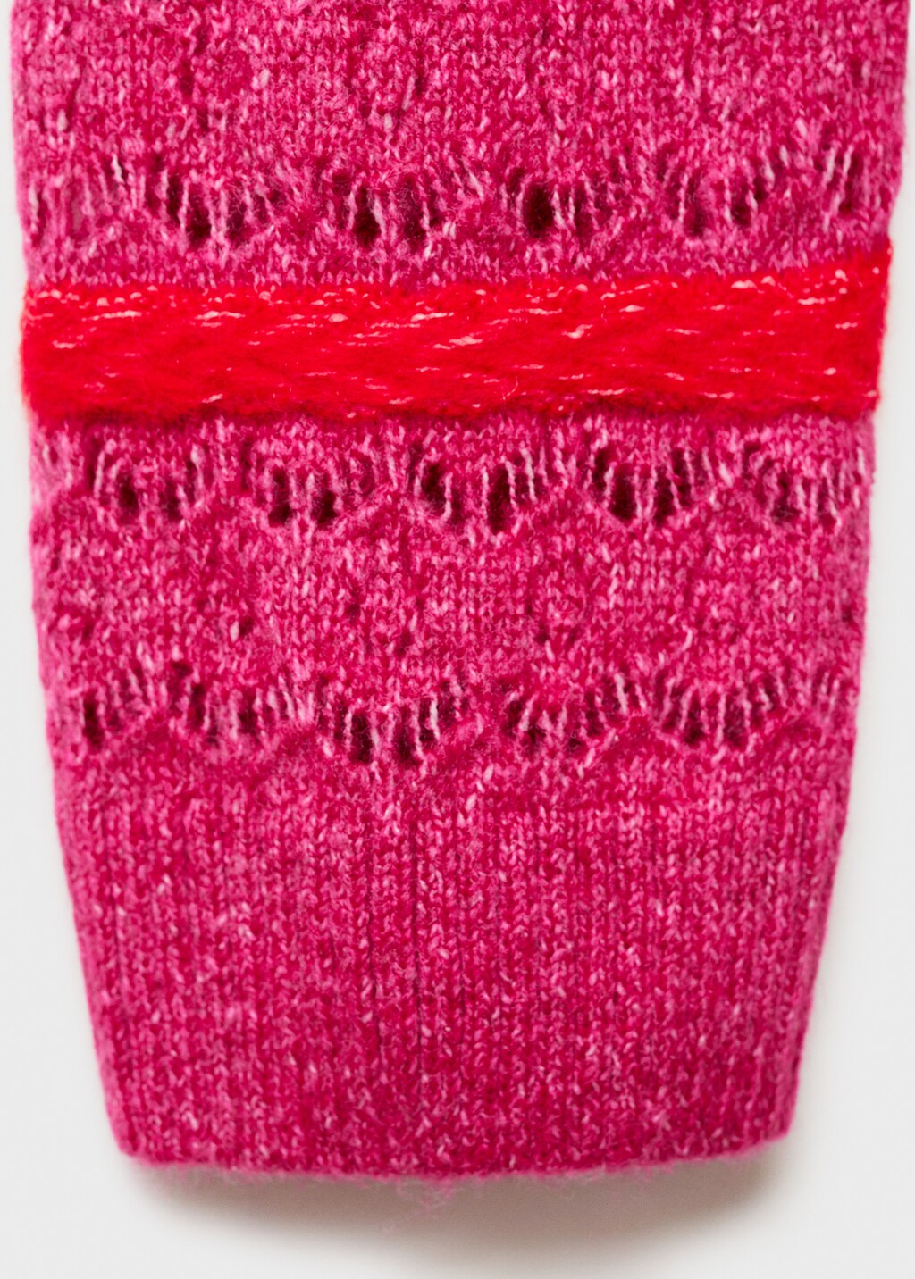 Two-tone openwork sweater - Women | MANGO USA Two-tone openwork sweater - Women | MANGO USA