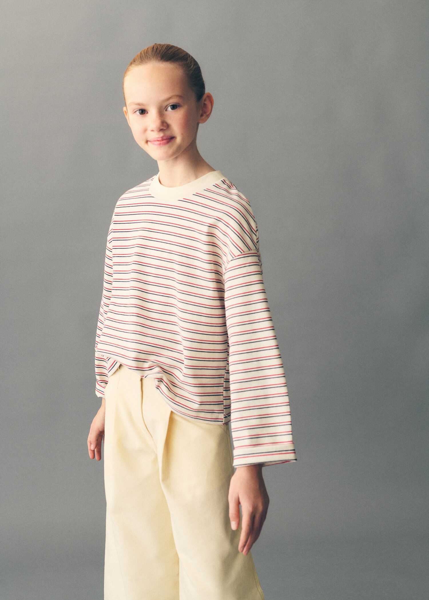 Striped print T-shirt - Details of the article 5