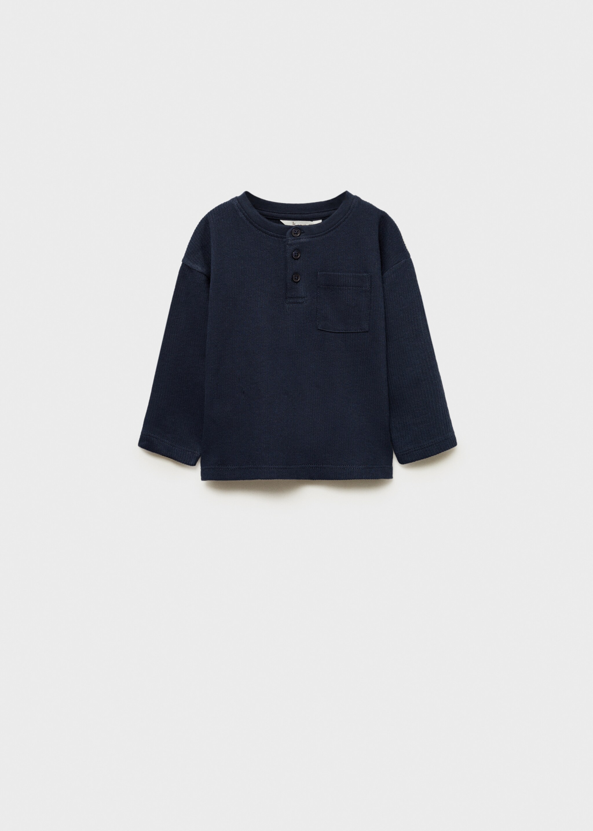 Buttoned long sleeve t-shirt - Article without model