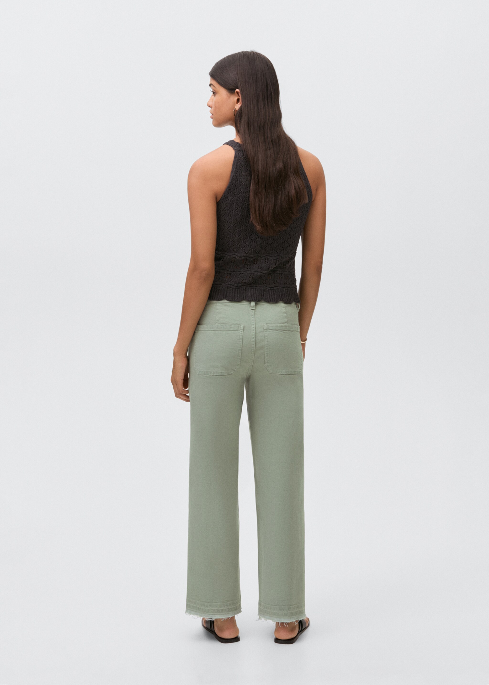 Culotte trousers with pockets - Reverse of the article