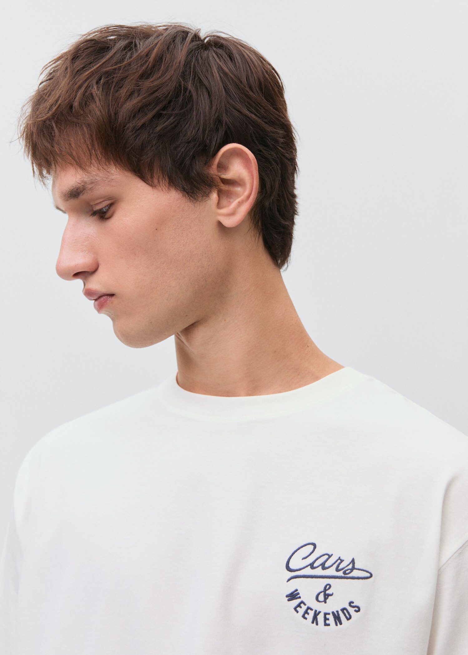 Printed cotton-blend T-shirt - Details of the article 1