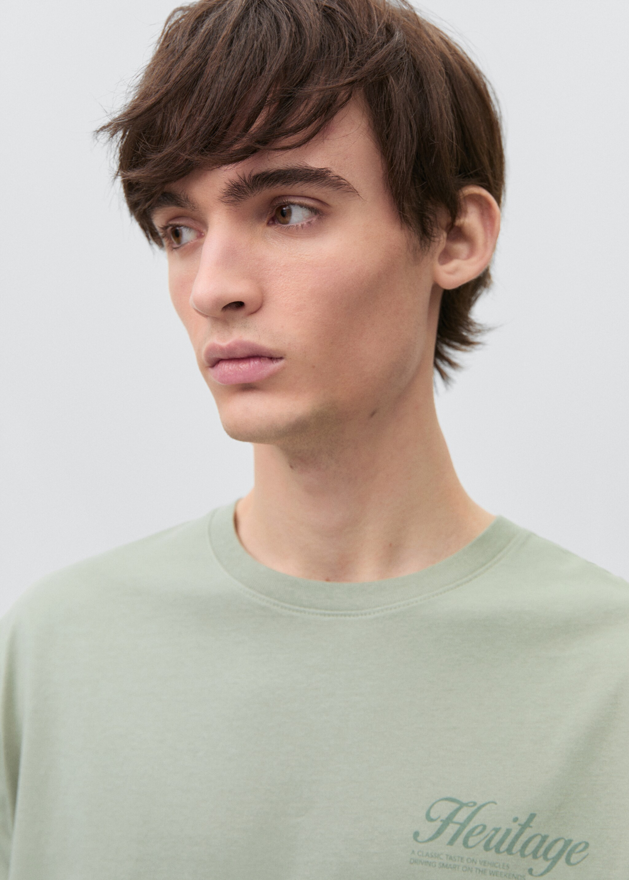 Printed cotton-blend T-shirt - Details of the article 1