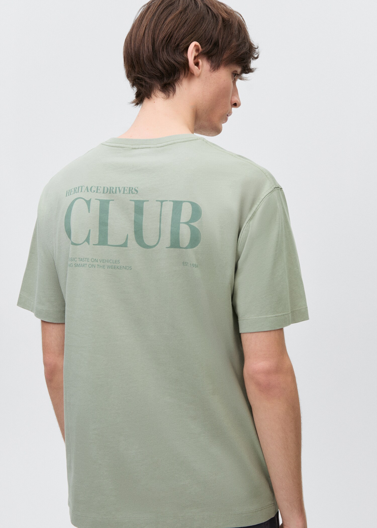 Printed cotton-blend T-shirt - Reverse of the article