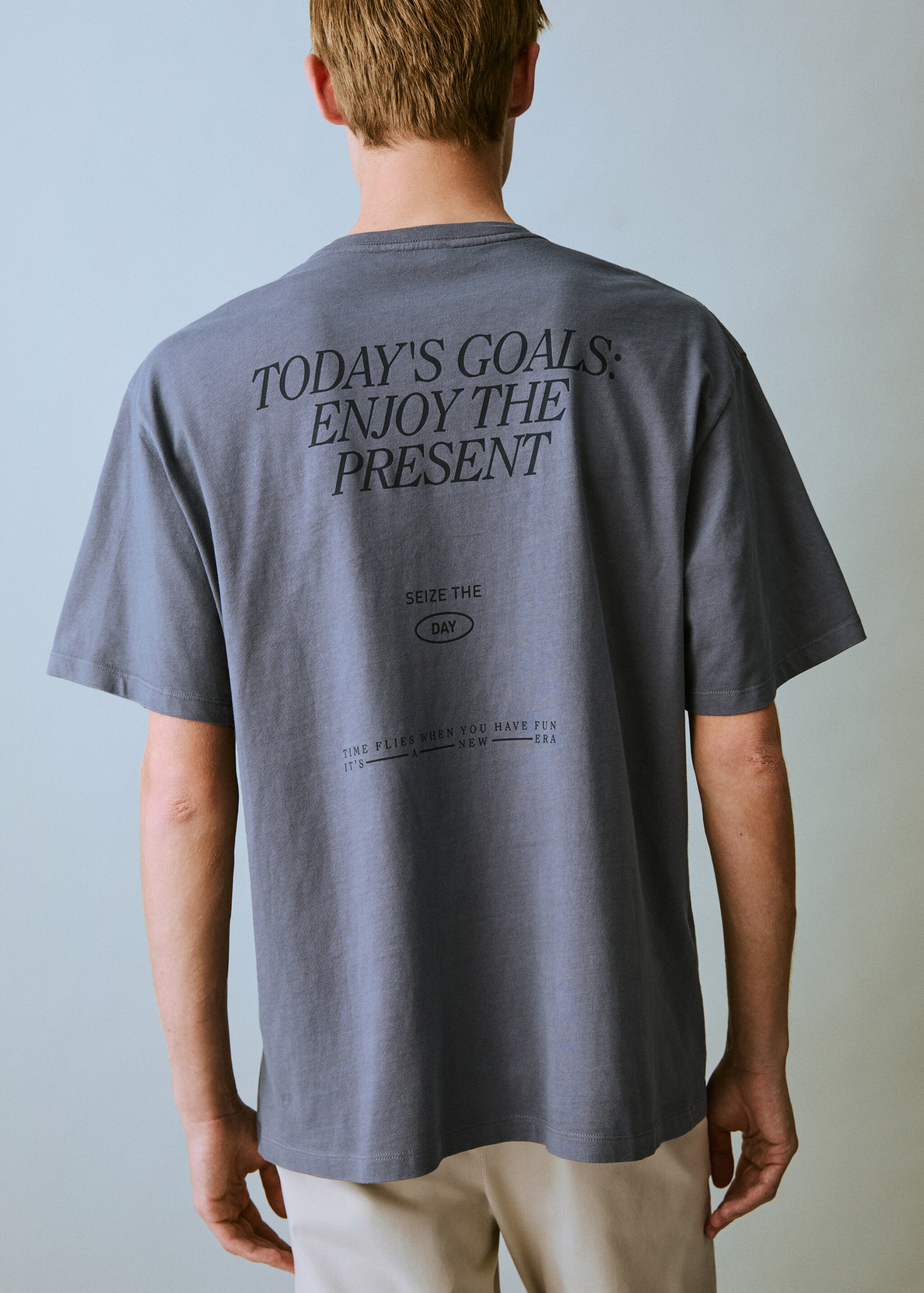 Printed cotton-blend t-shirt - Reverse of the article