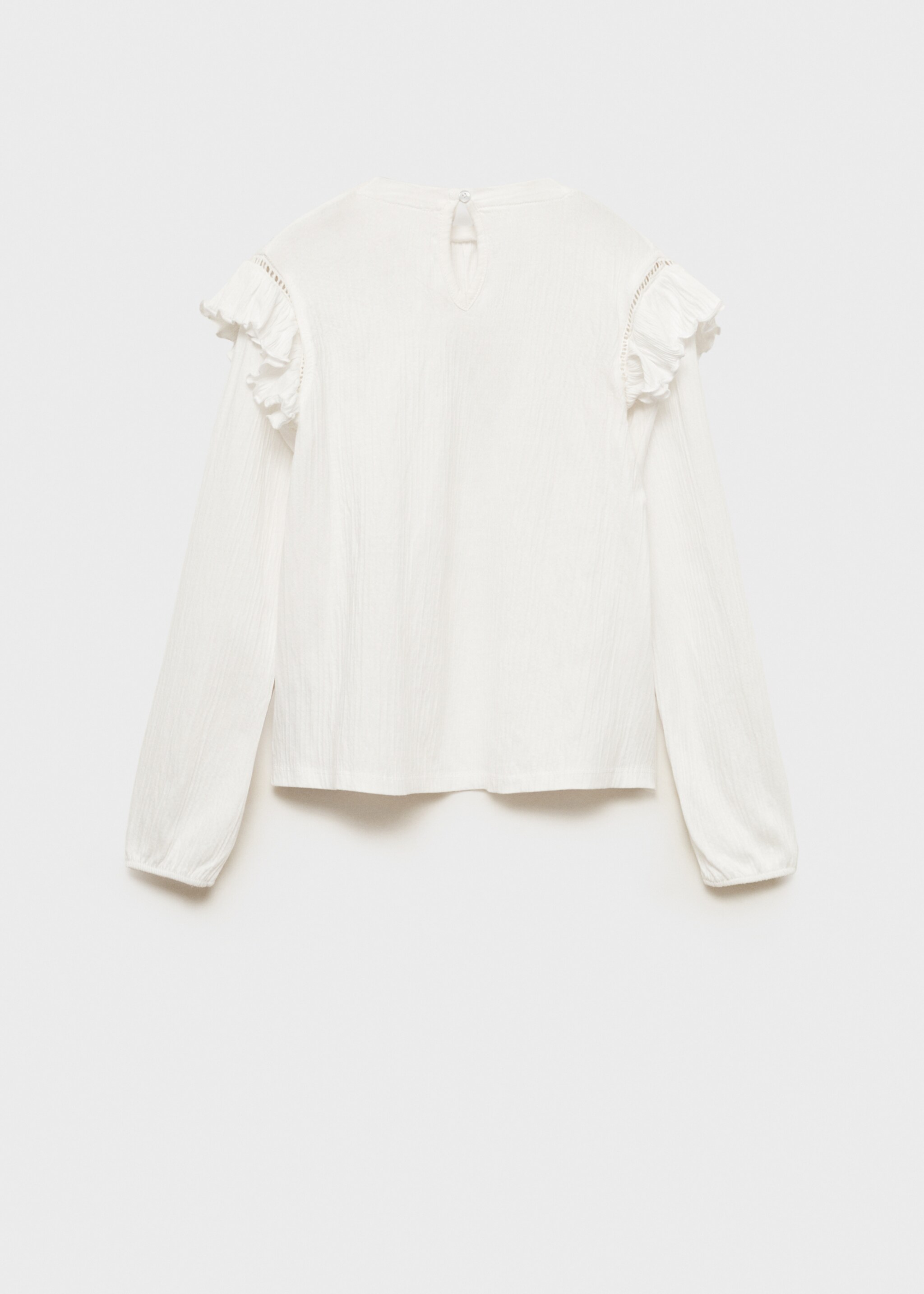Ruffled sleeve T-shirt - Reverse of the article