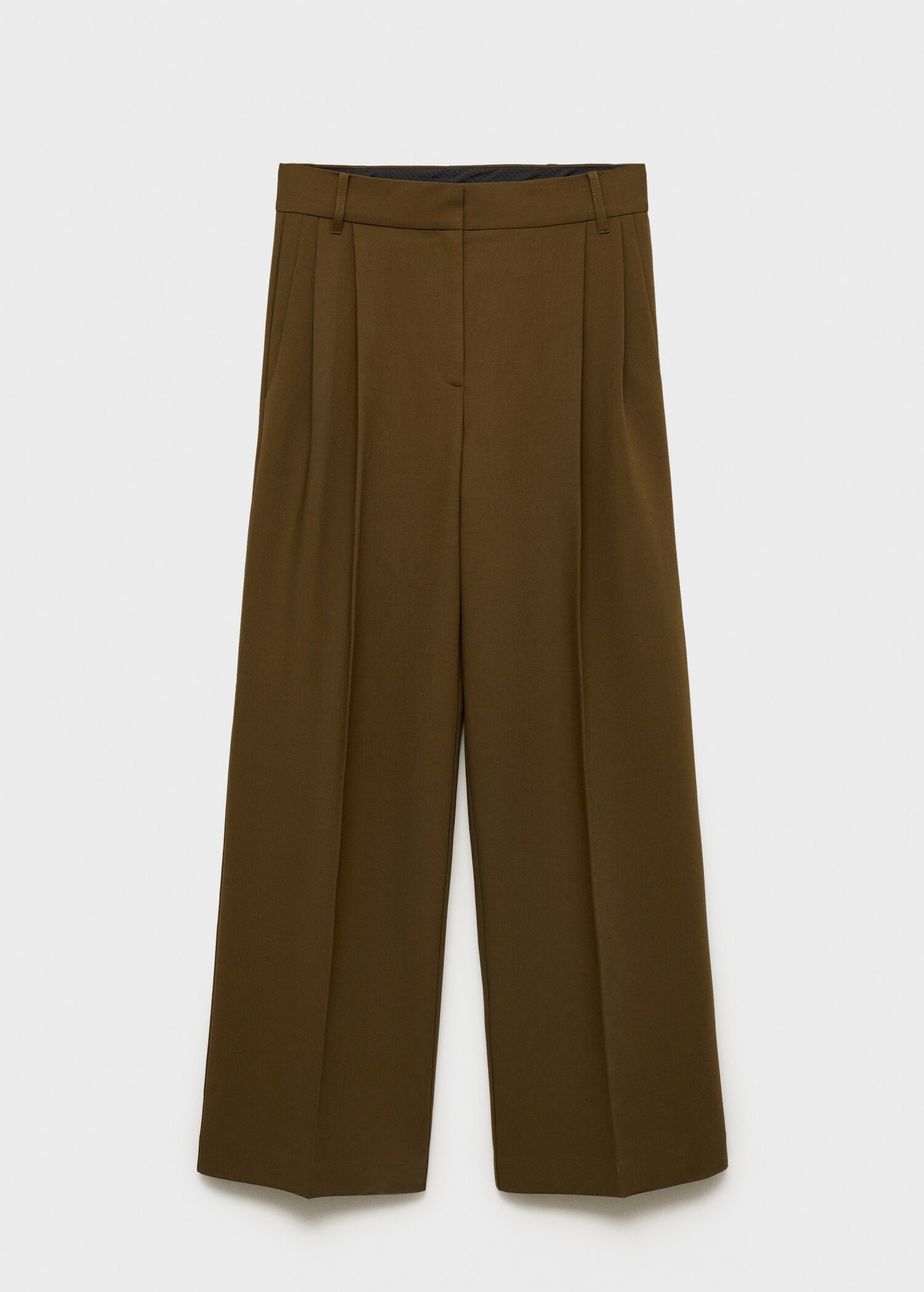 Straight-fit pleated trousers - Article without model