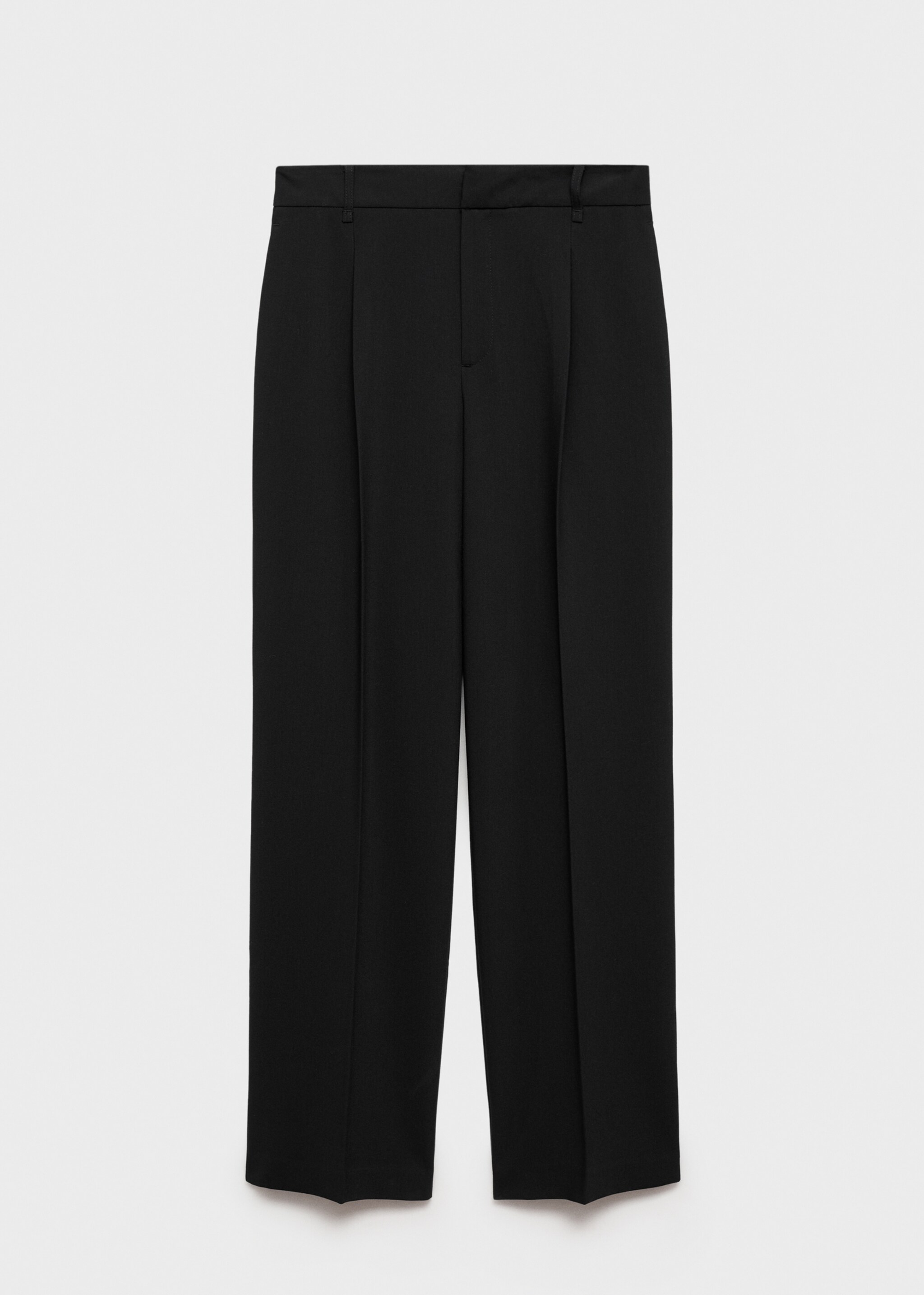 Straight-fit pleated trousers - Article without model