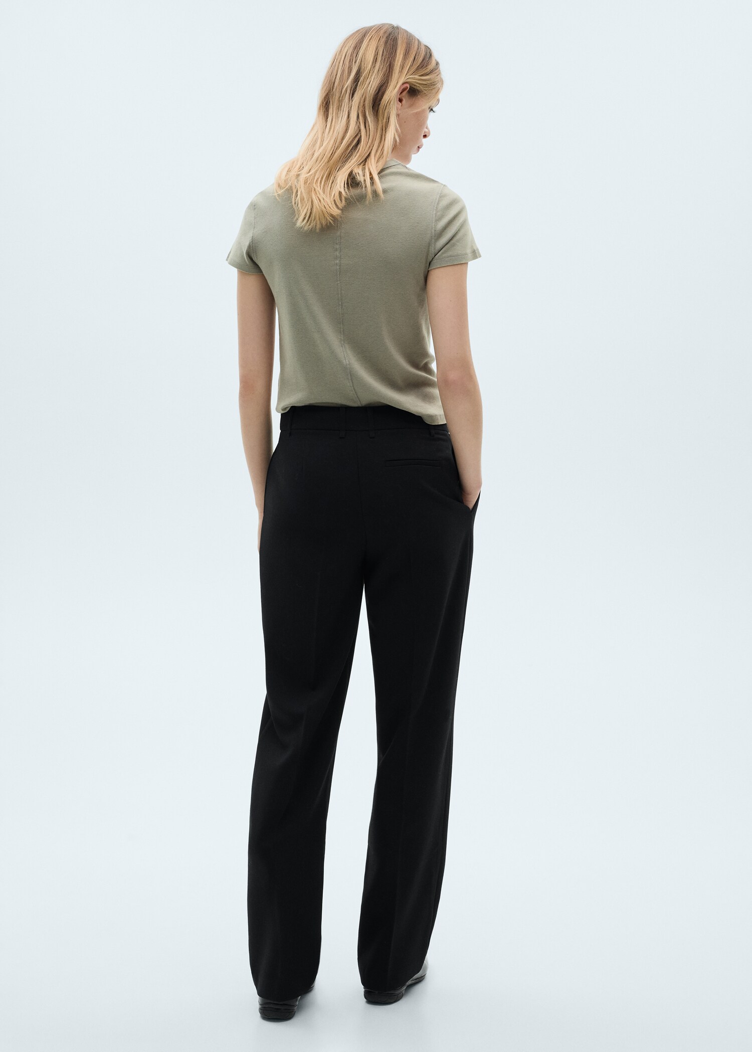Pantalon droit pinces - Verso de l’article