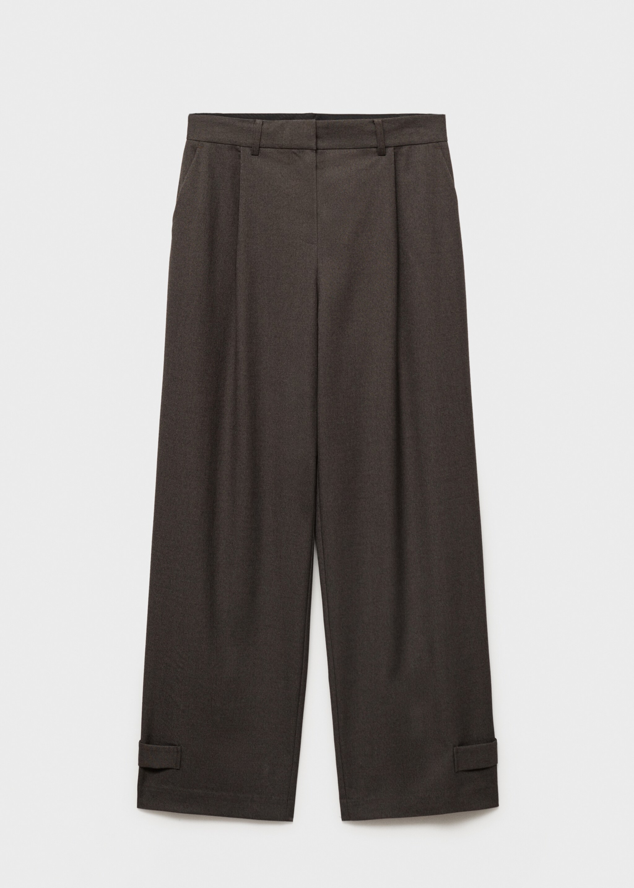 Buttoned-hem Wide-leg trousers - Article without model