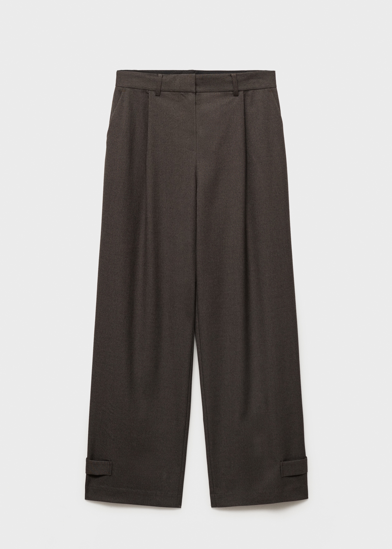 Buttoned-hem Wide-leg trousers - Article without model
